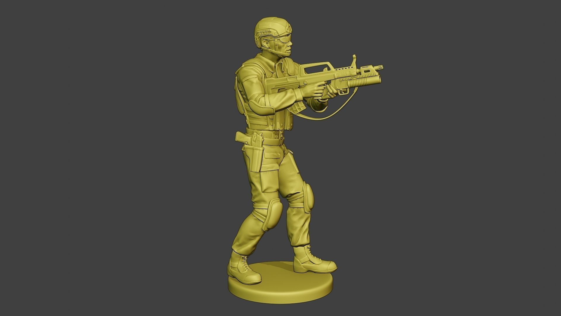 China Actual Special Forces PAP 0012 3D print model_9
