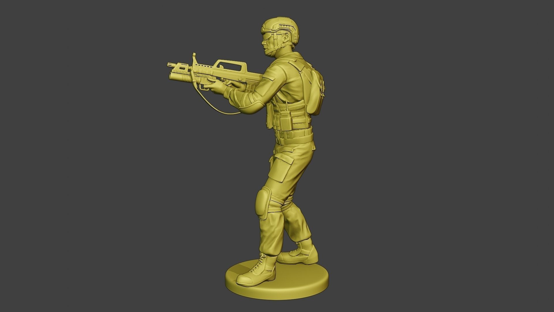 China Actual Special Forces PAP 0012 3D print model_3