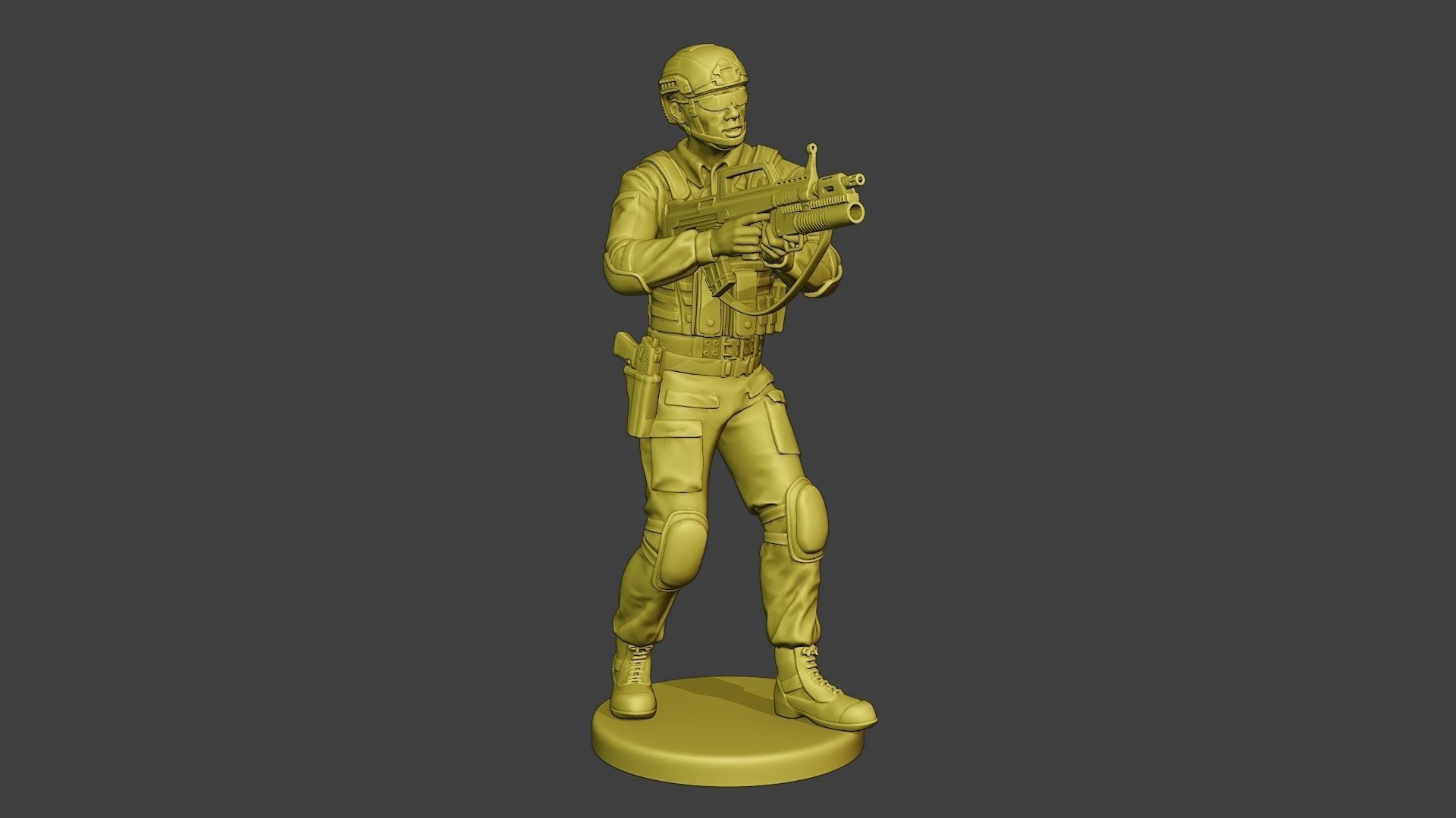 China Actual Special Forces PAP 0012 3D print model_10