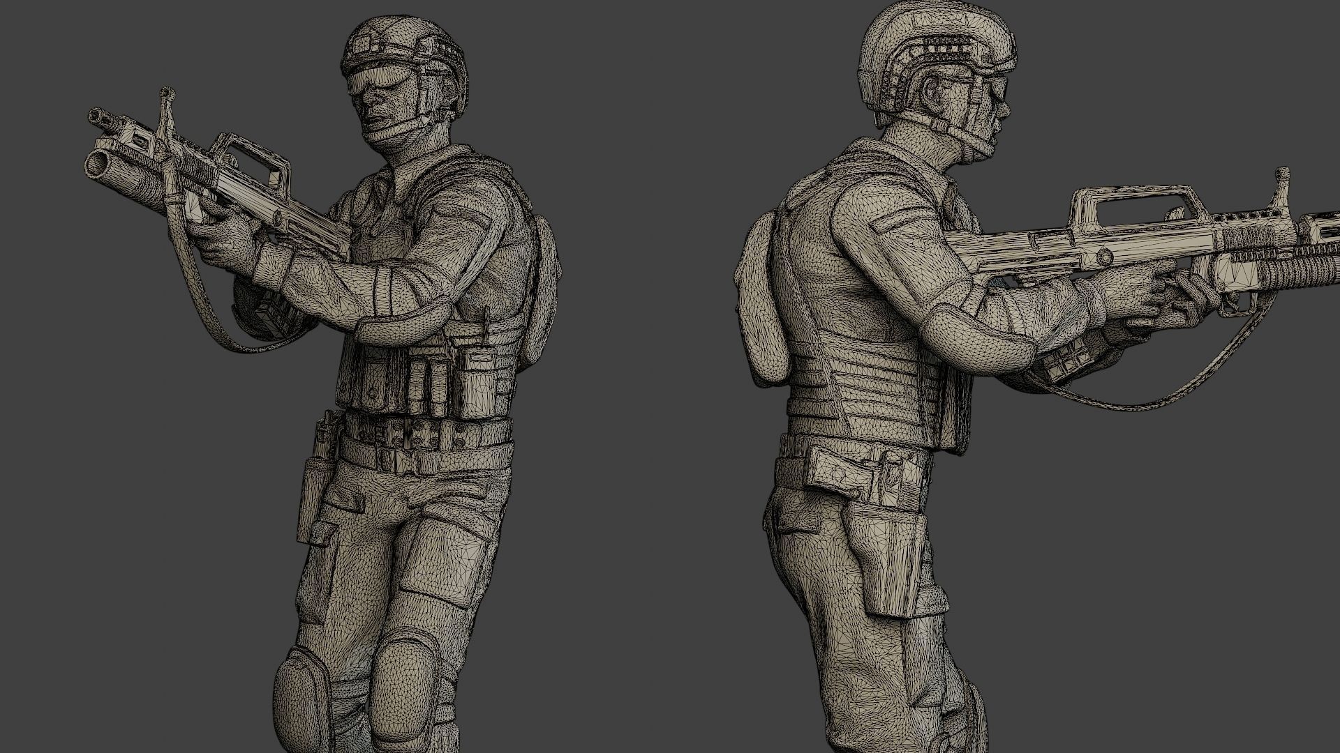 China Actual Special Forces PAP 0012 3D print model_12