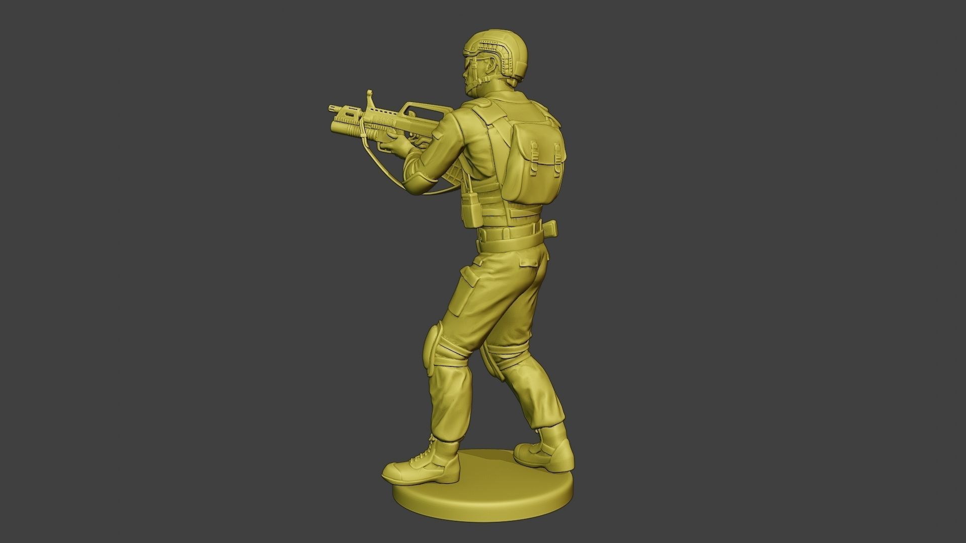 China Actual Special Forces PAP 0012 3D print model_4