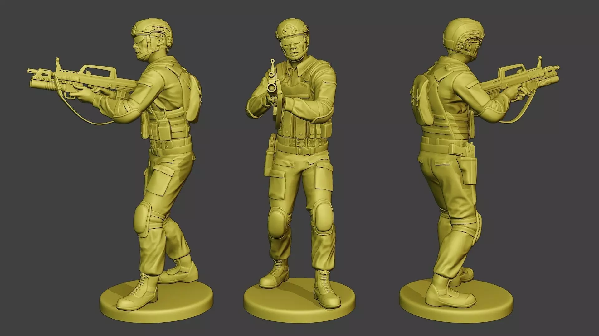 China Actual Special Forces PAP 0012 3D print model_0