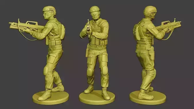 China Actual Special Forces PAP 0012 3D print model