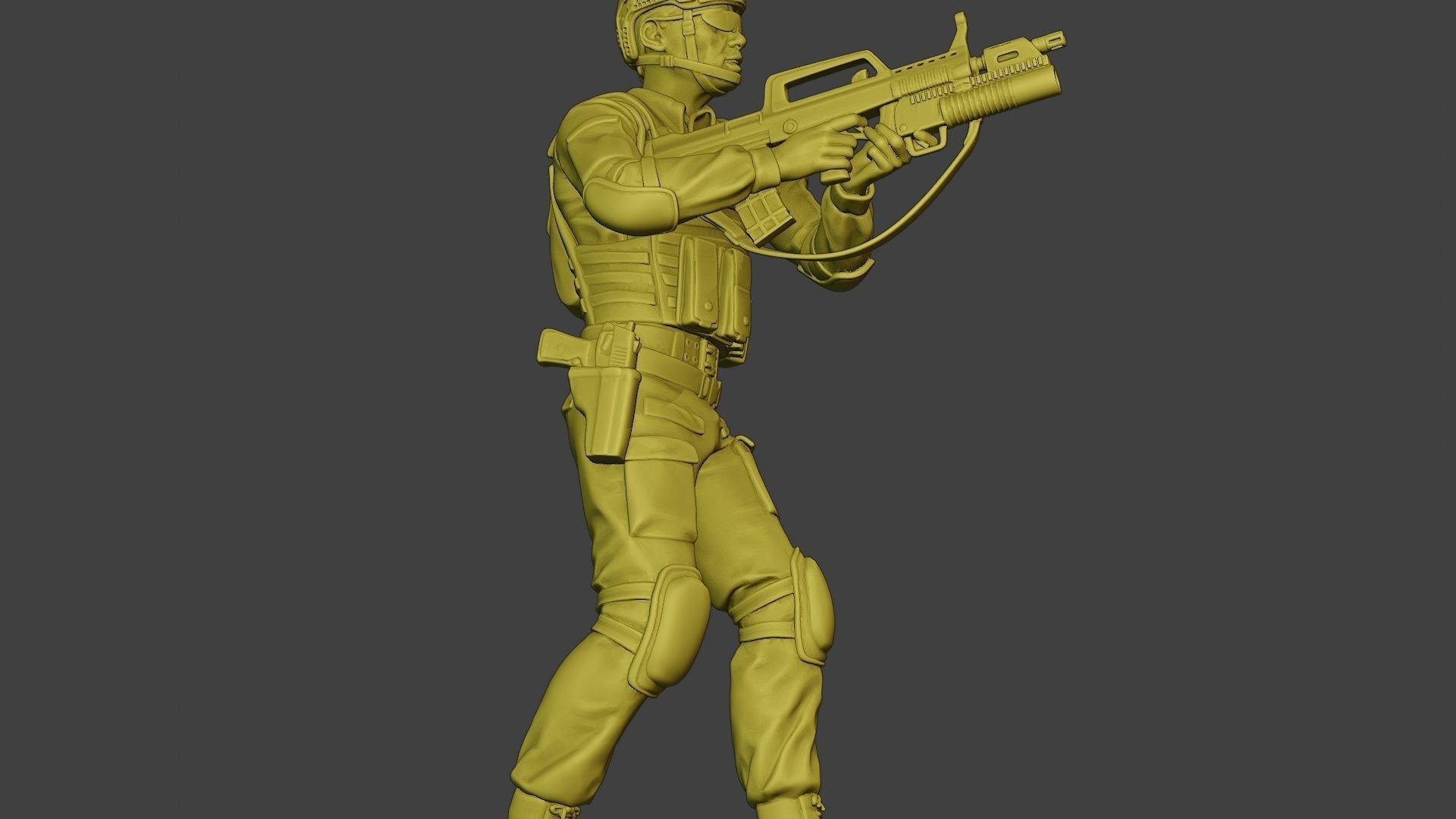 China Actual Special Forces PAP 0012 3D print model_29