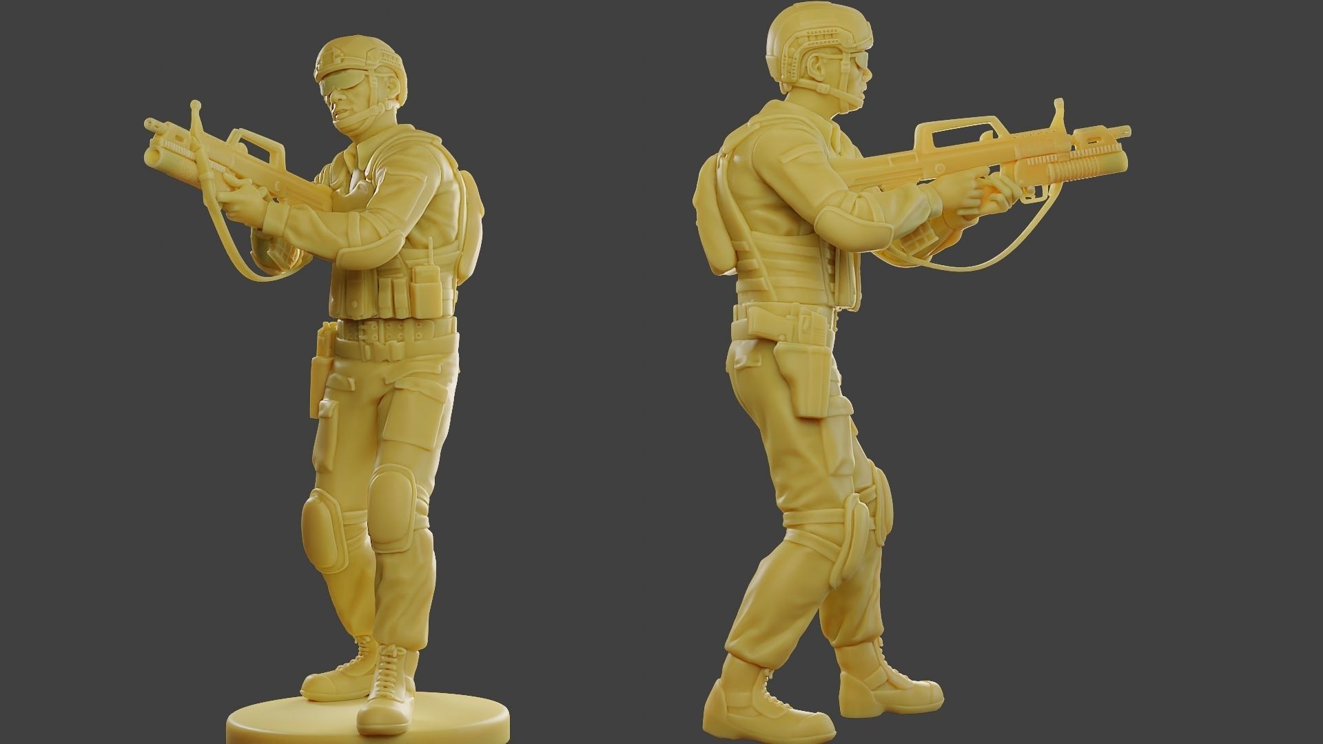 China Actual Special Forces PAP 0012 3D print model_1