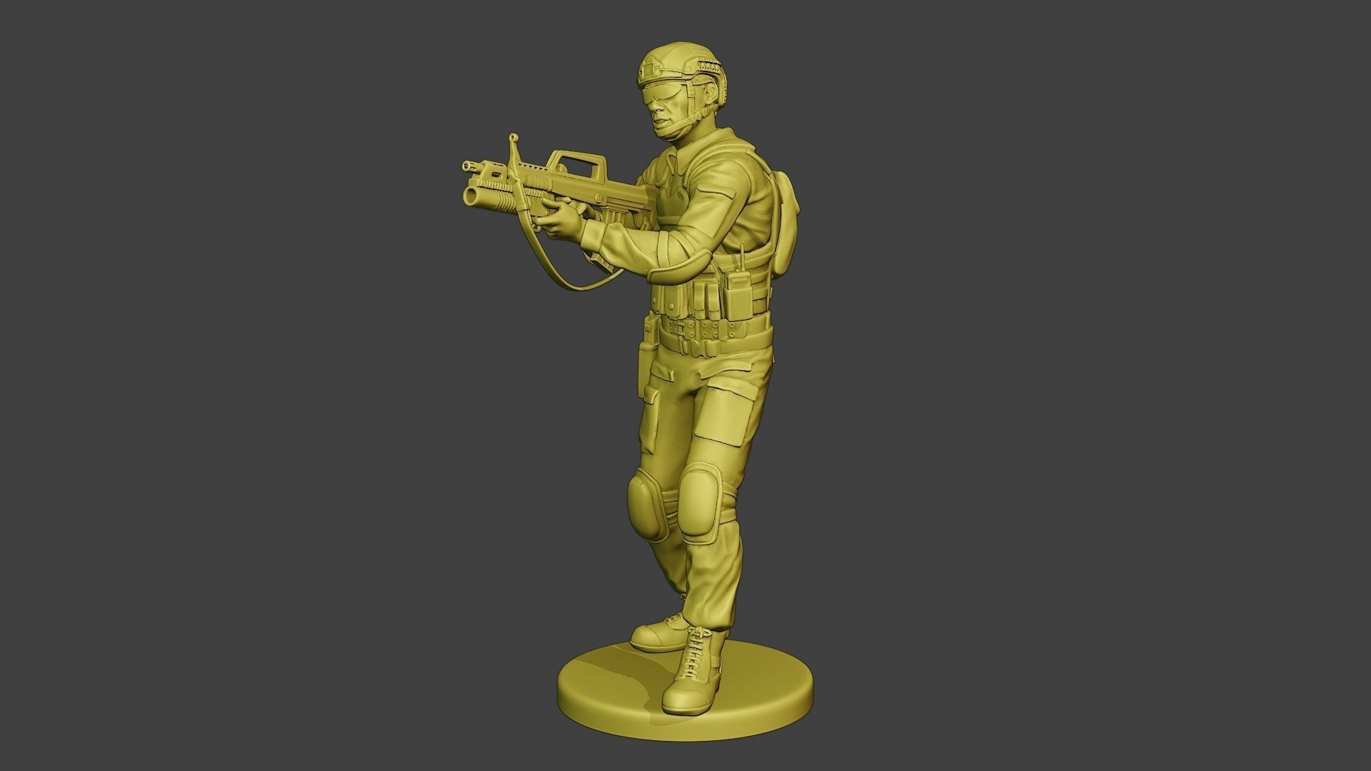 China Actual Special Forces PAP 0012 3D print model_2