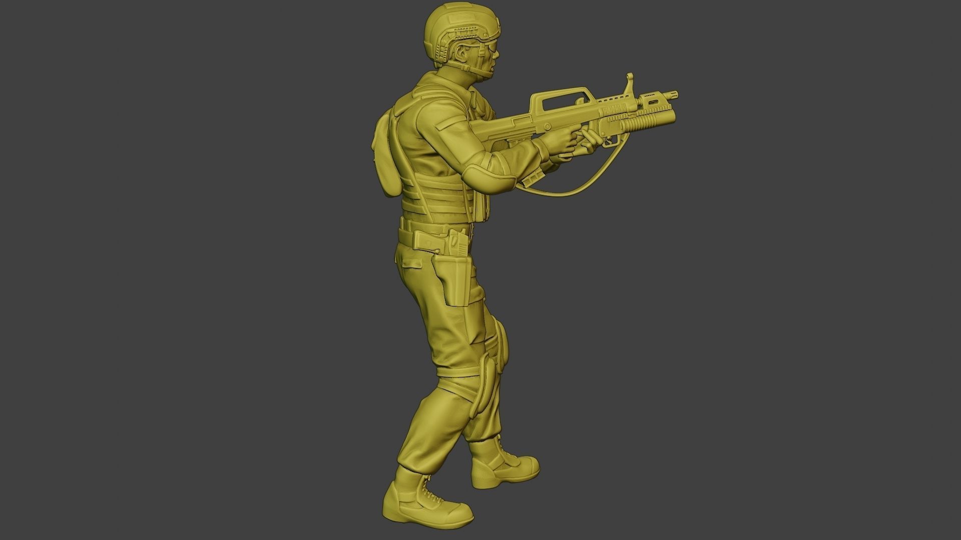 China Actual Special Forces PAP 0012 3D print model_31