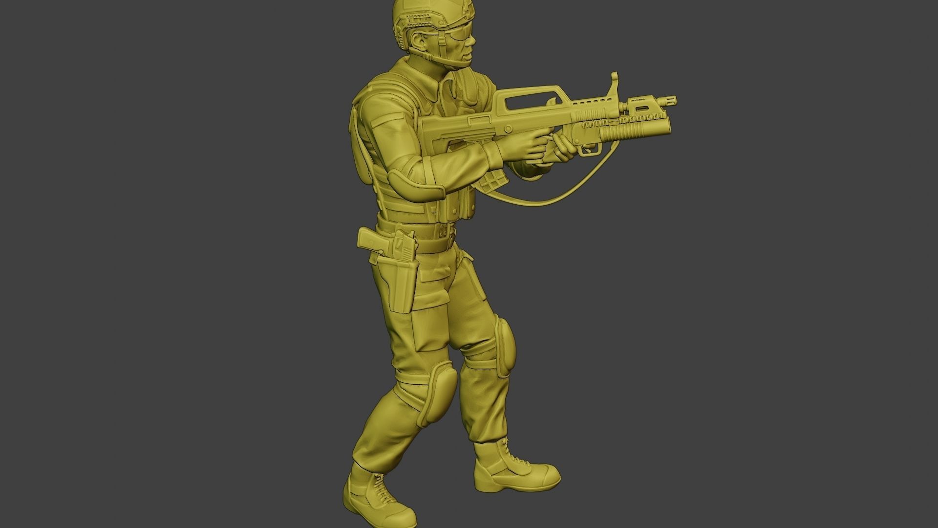China Actual Special Forces PAP 0012 3D print model_30