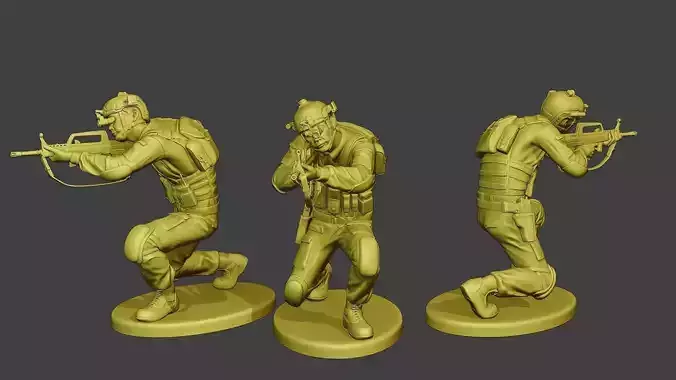 China Actual Special Forces PAP 0014 3D print model