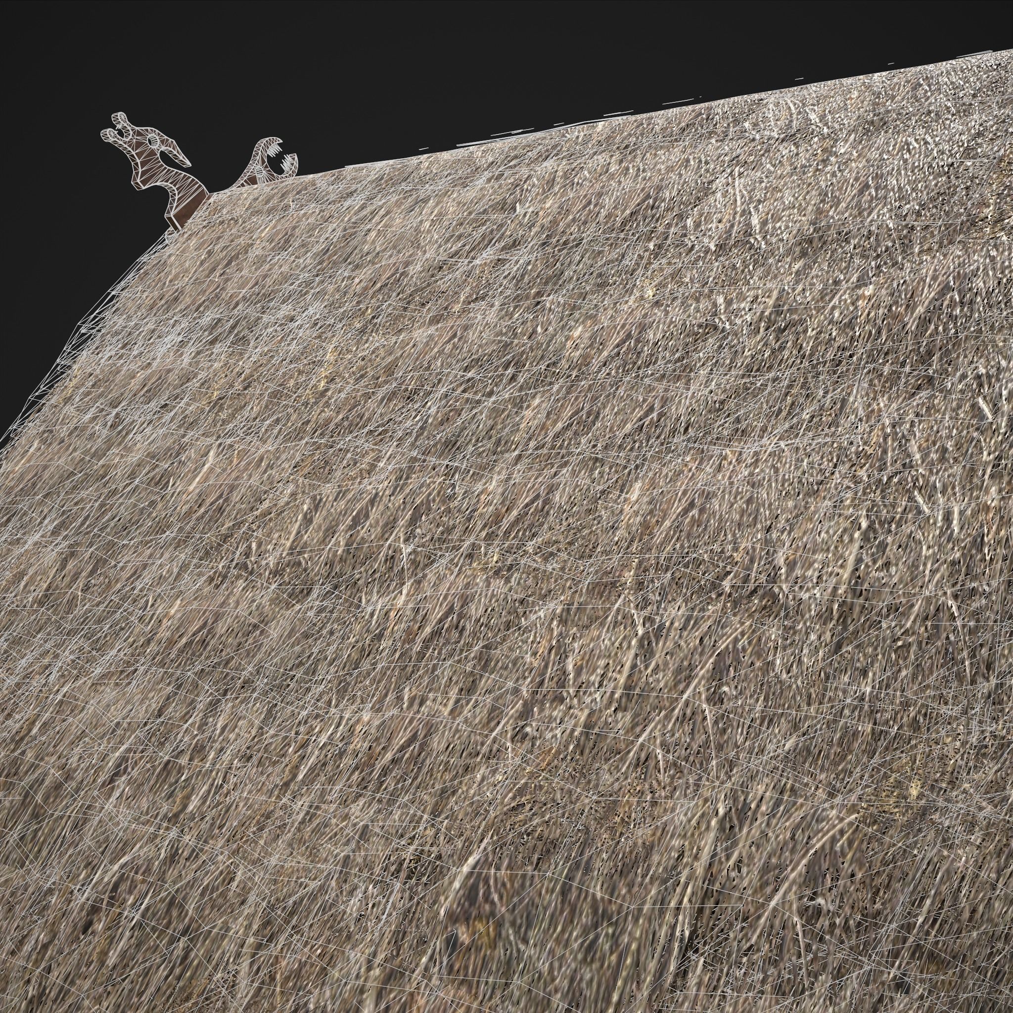 Viking Long House Low-poly 3D model_10