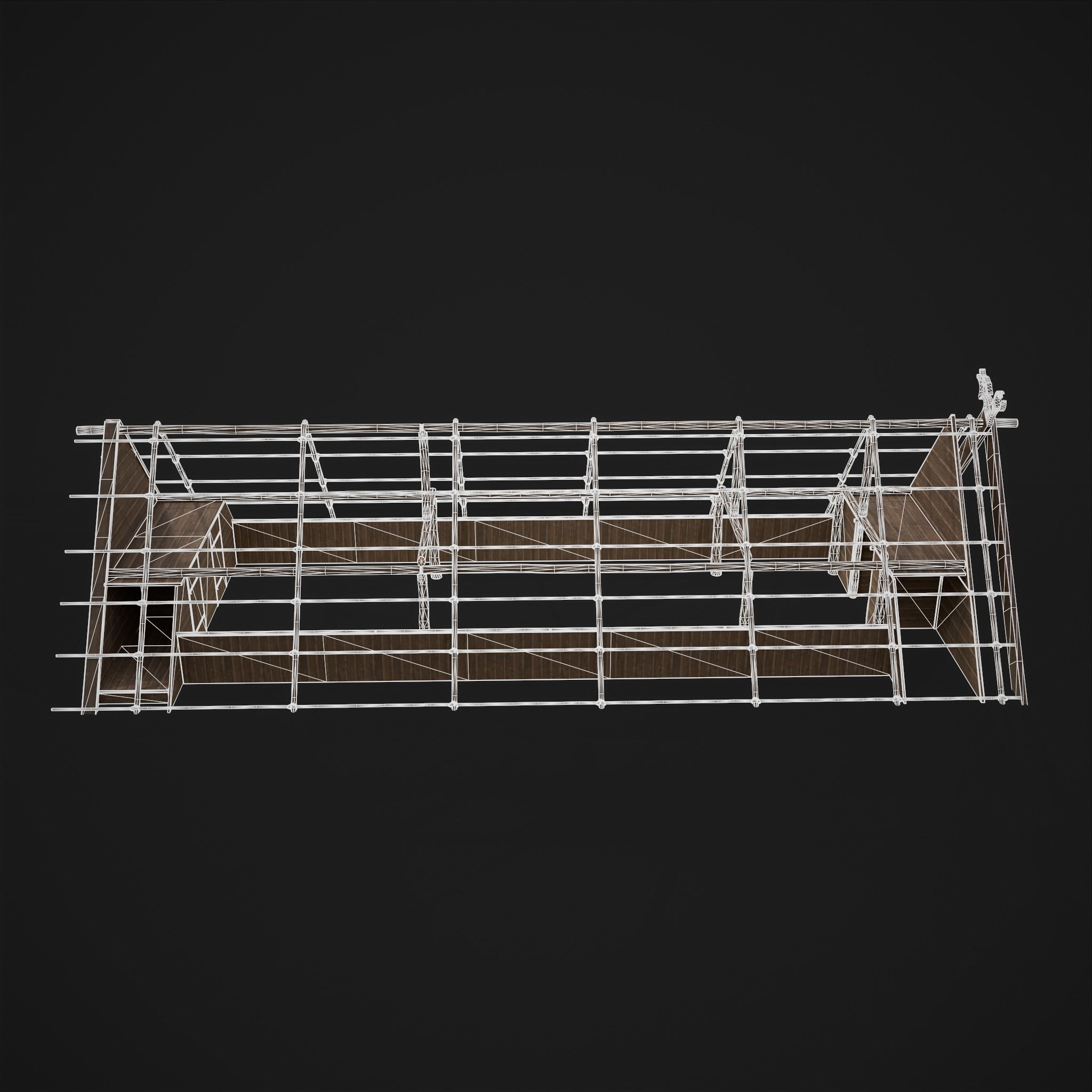 Viking Long House Low-poly 3D model_34