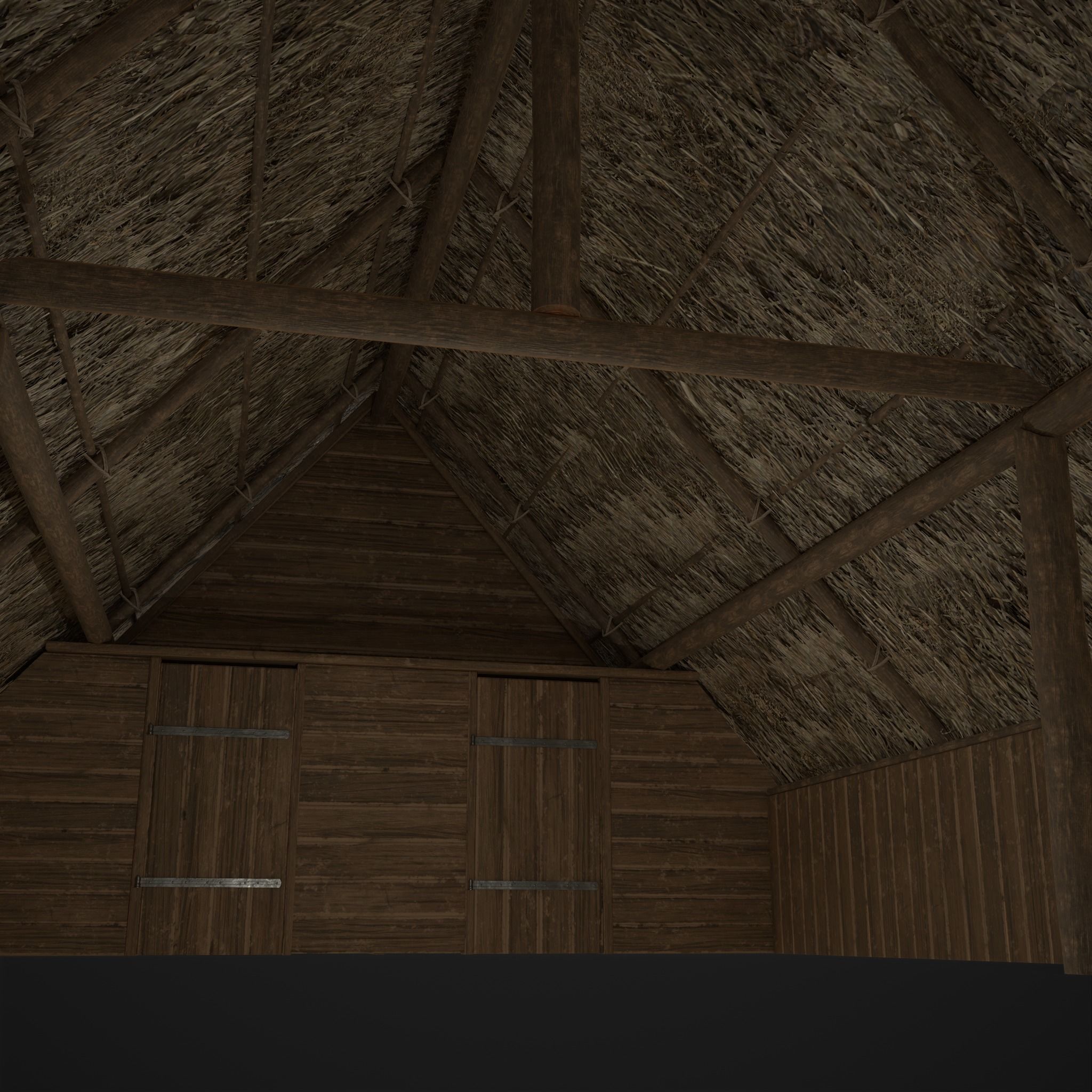 Viking Long House Low-poly 3D model_15