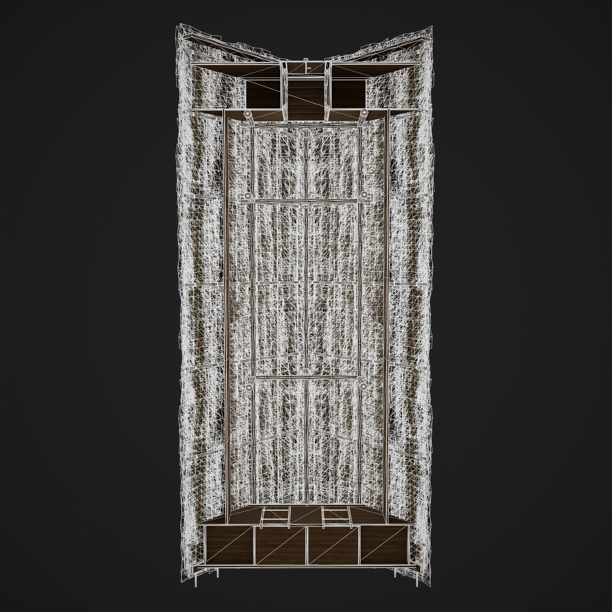 Viking Long House Low-poly 3D model_24