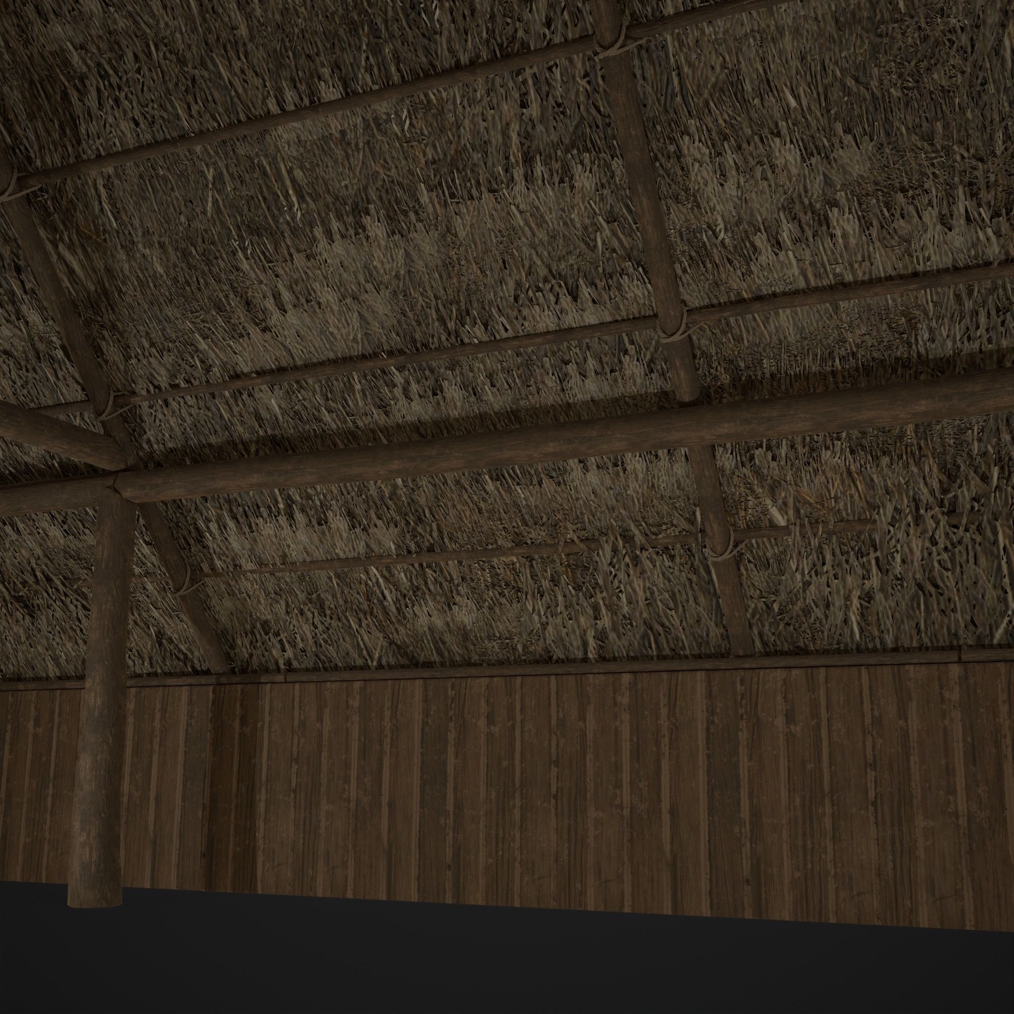 Viking Long House Low-poly 3D model_21