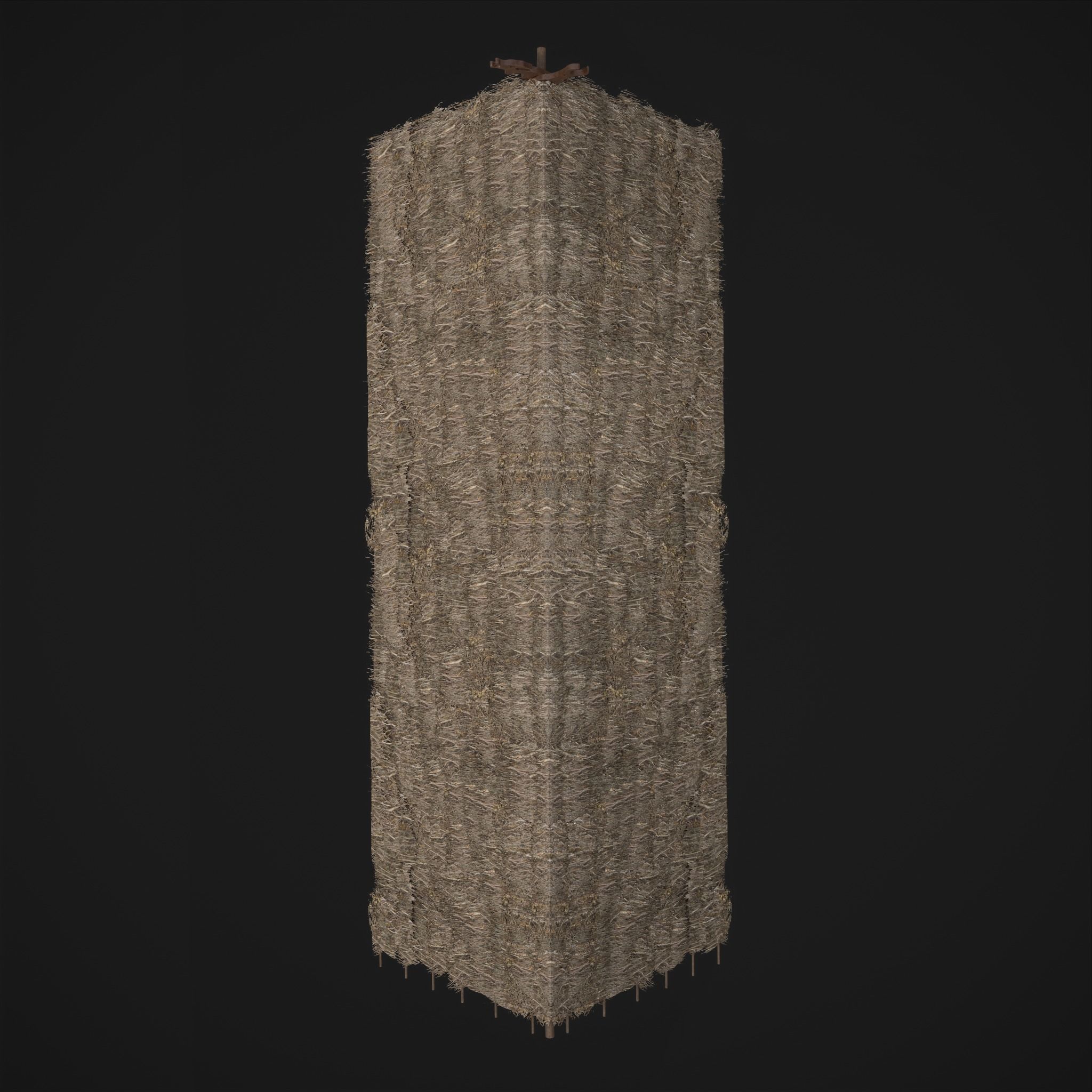 Viking Long House Low-poly 3D model_27