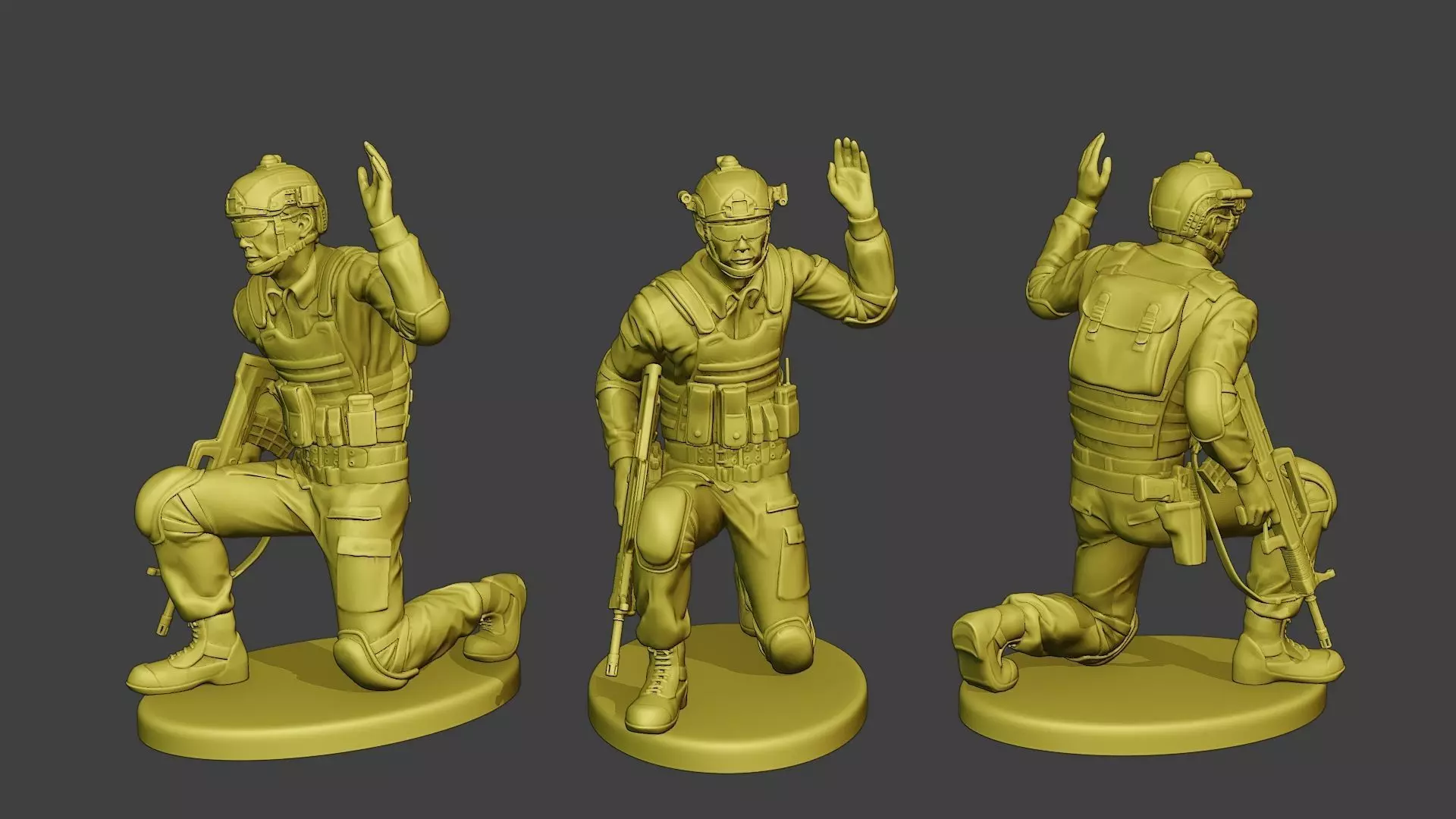 China Actual Special Forces PAP 0016 3D print model