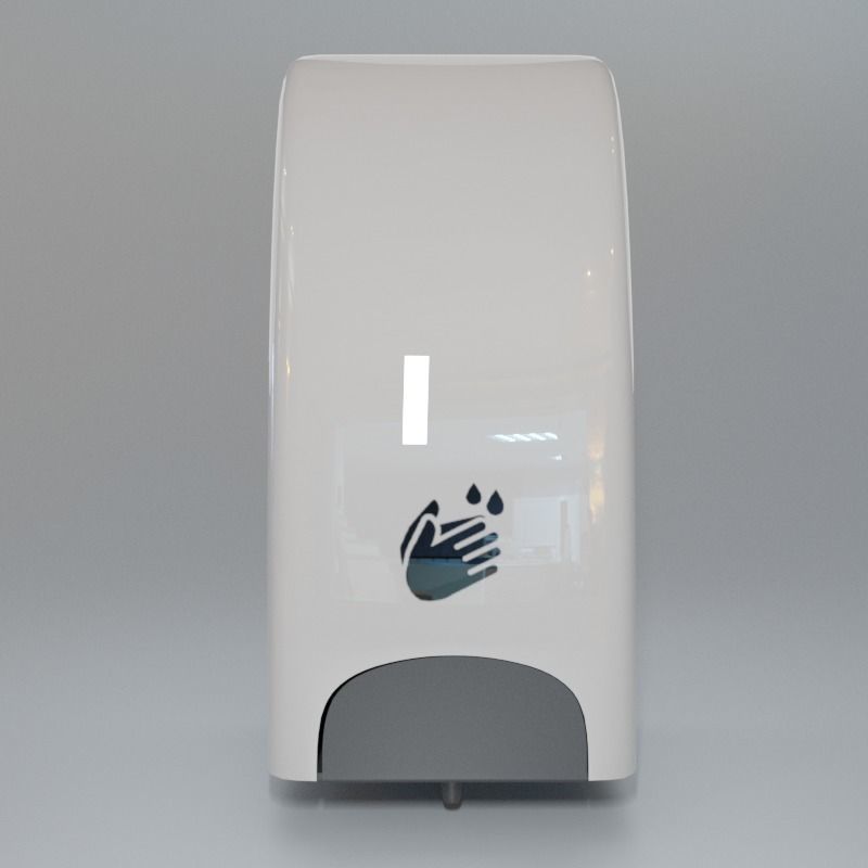 Hand sanitizer dispenser 3D model_2