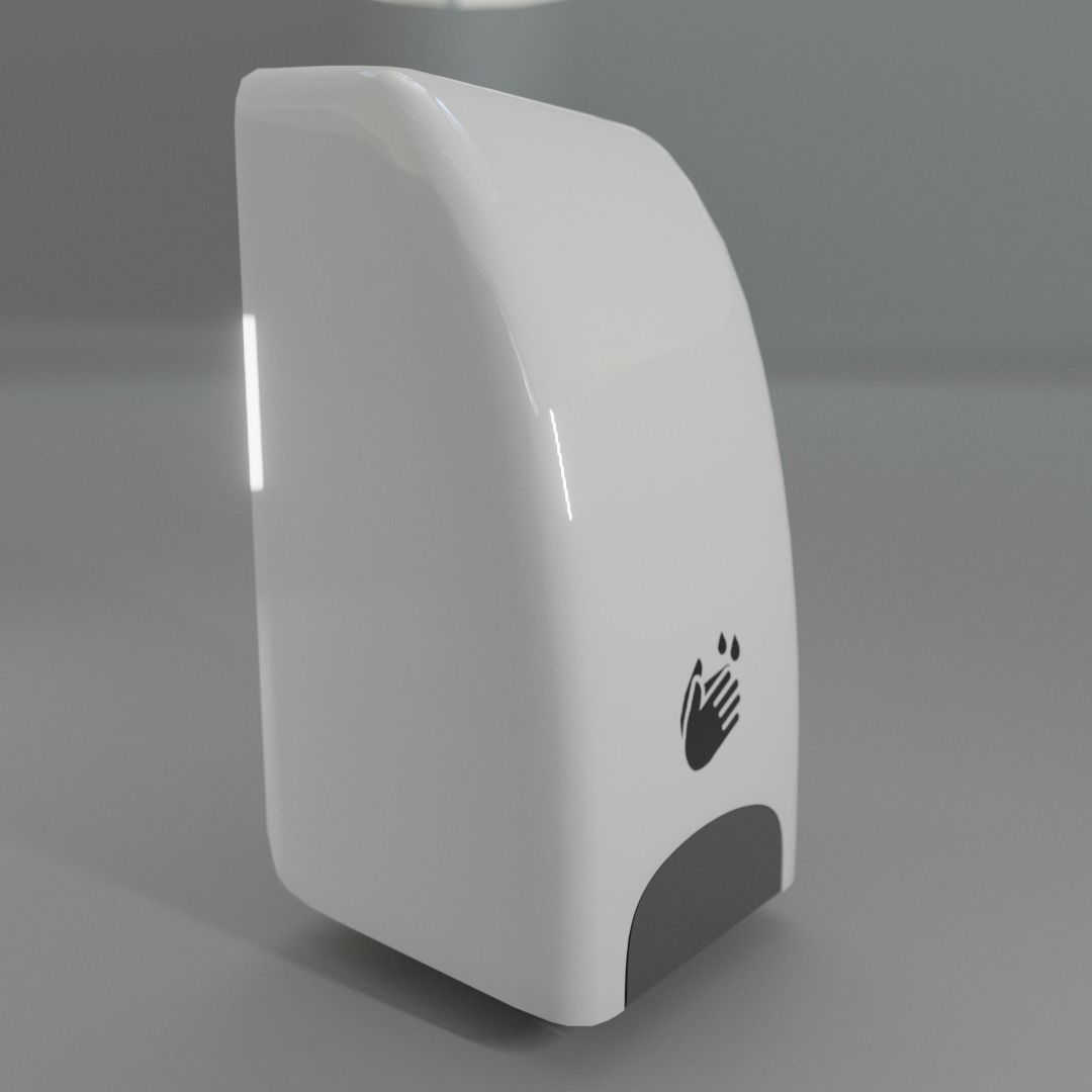 Hand sanitizer dispenser 3D model_3