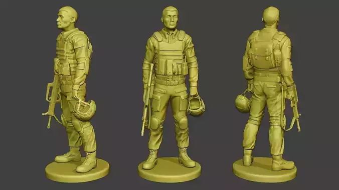 China Actual Special Forces PAP 0020 3D print model