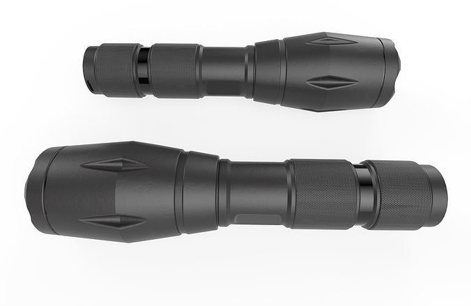 Flashlight M1 Low-poly 3D model