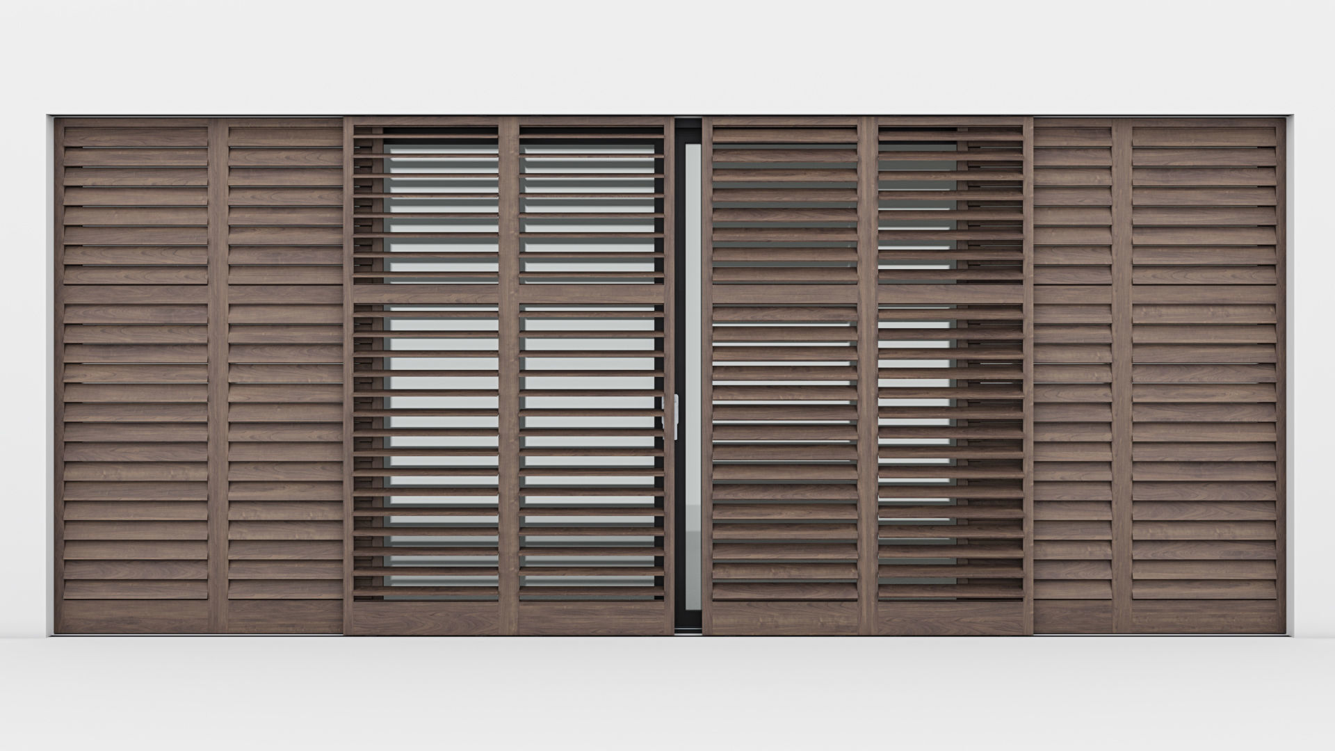 Aluminium door 10 3D model_2