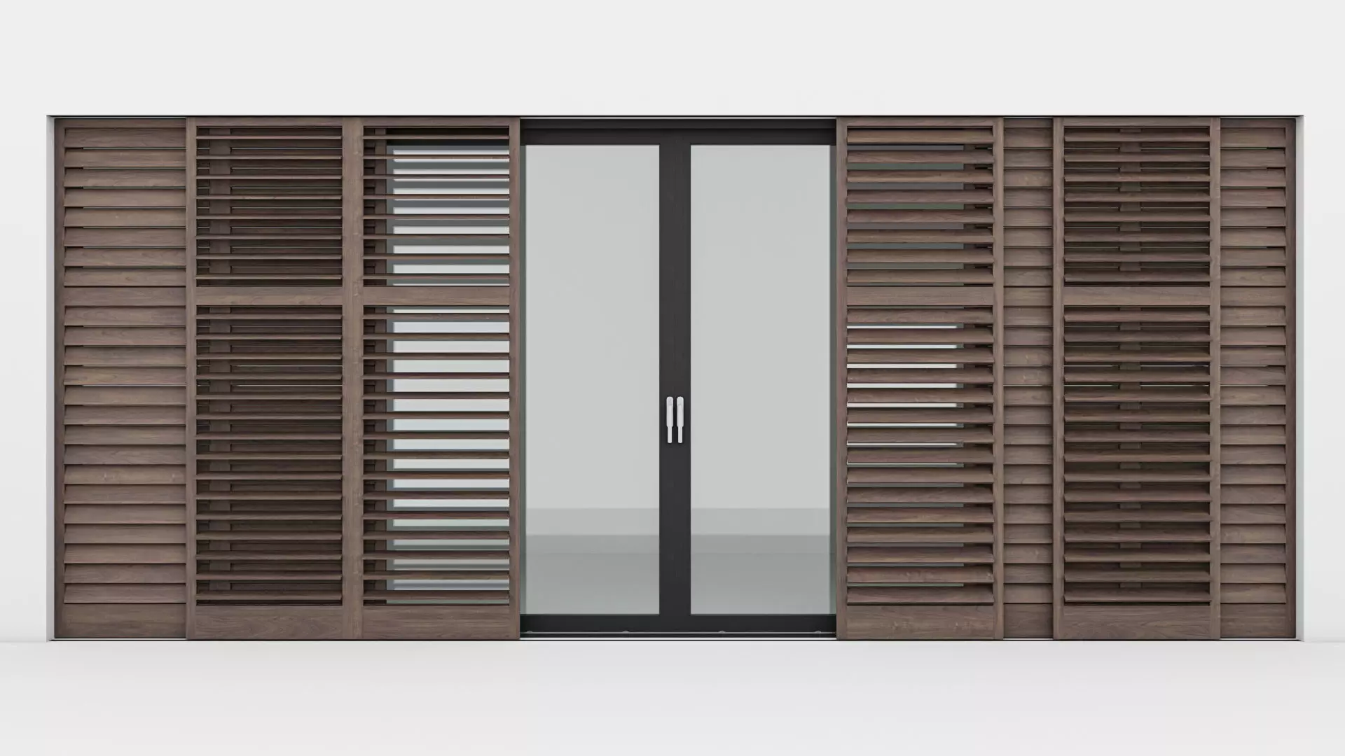 Aluminium door 10 3D model_0