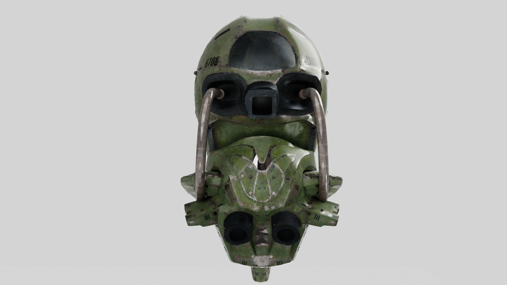Si-Fi Helmet 3D Model Low-poly 3D model_4