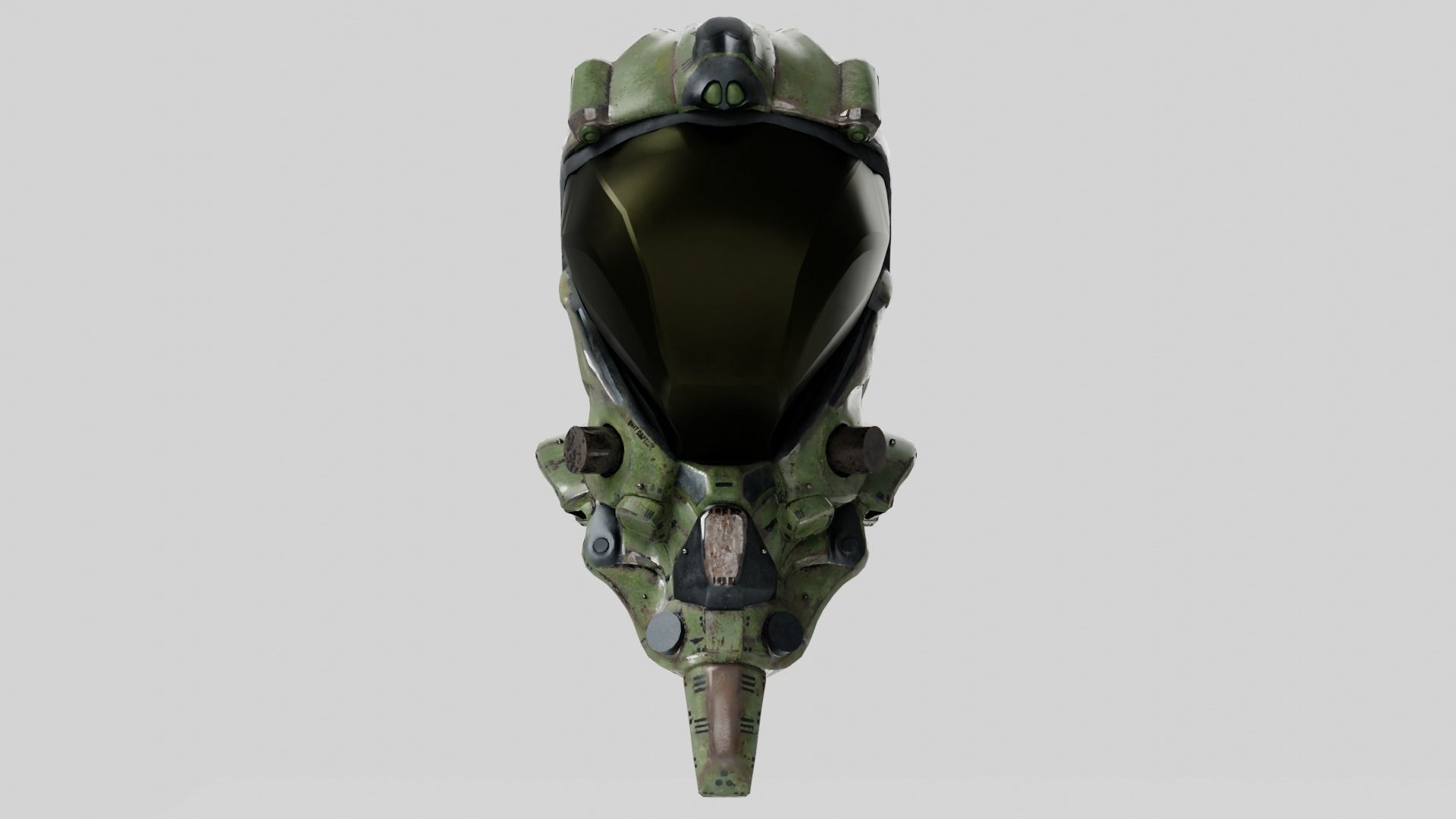 Si-Fi Helmet 3D Model Low-poly 3D model_1