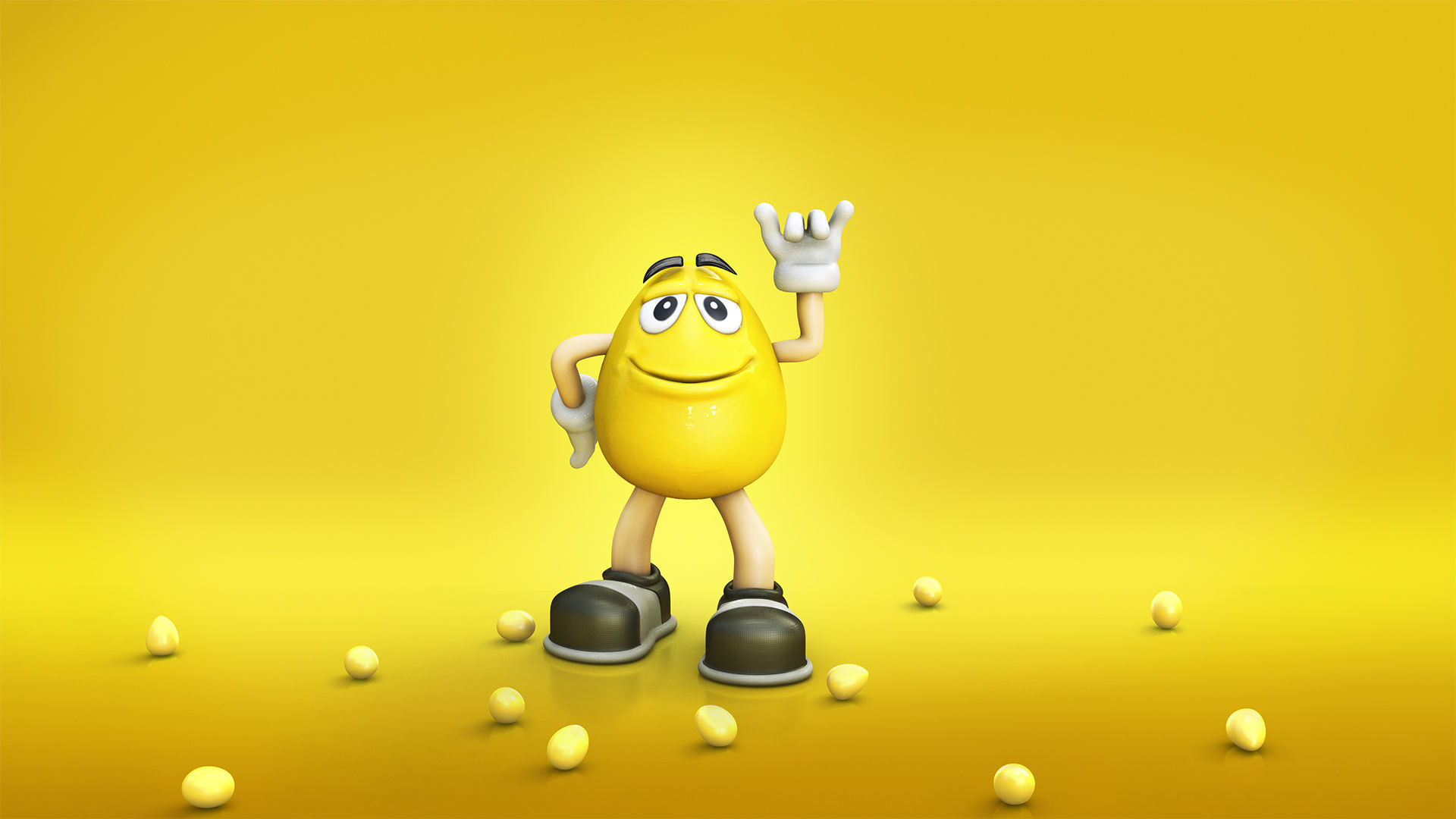 MnM character Low-poly 3D model_1