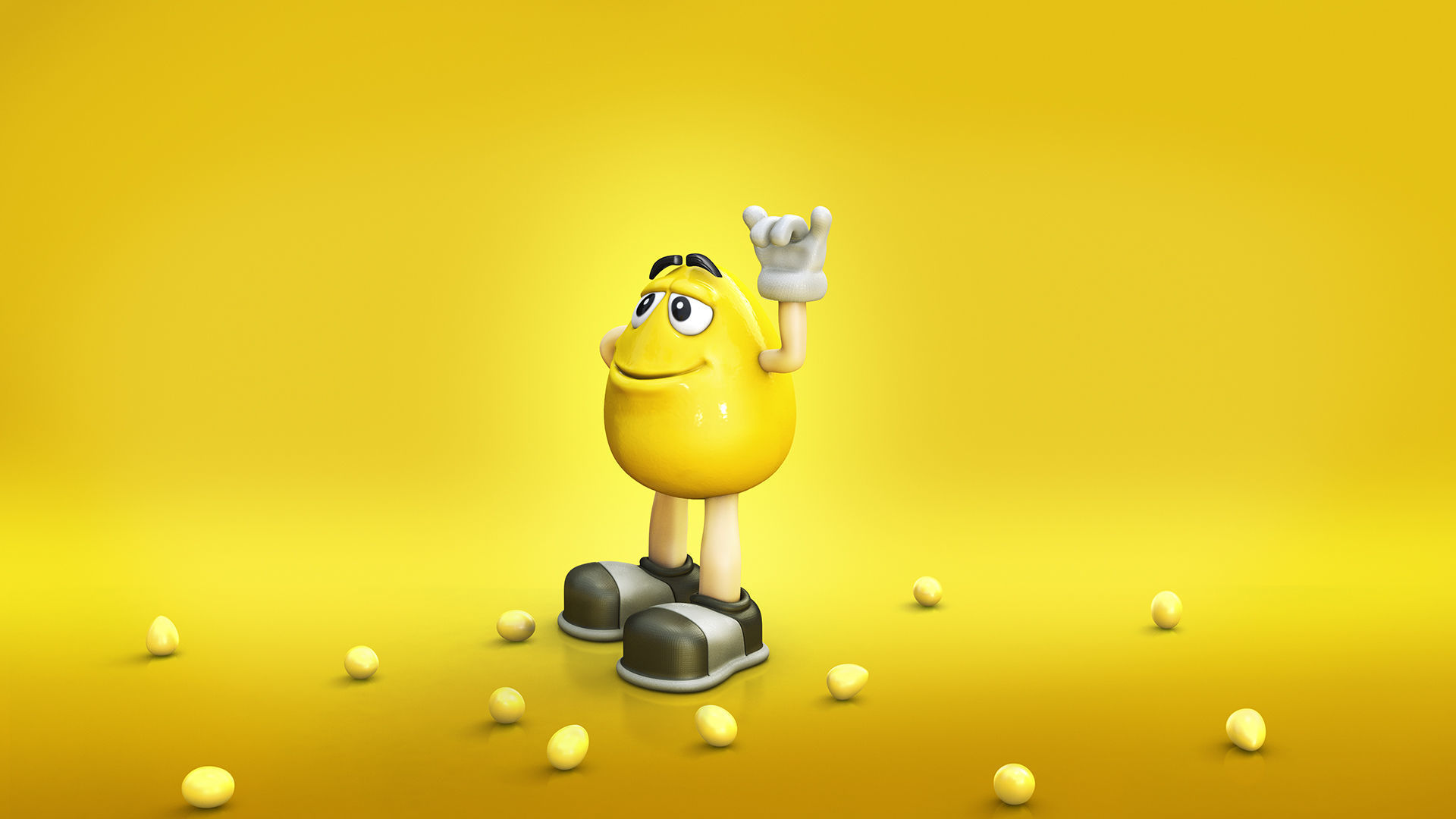 MnM character Low-poly 3D model_3