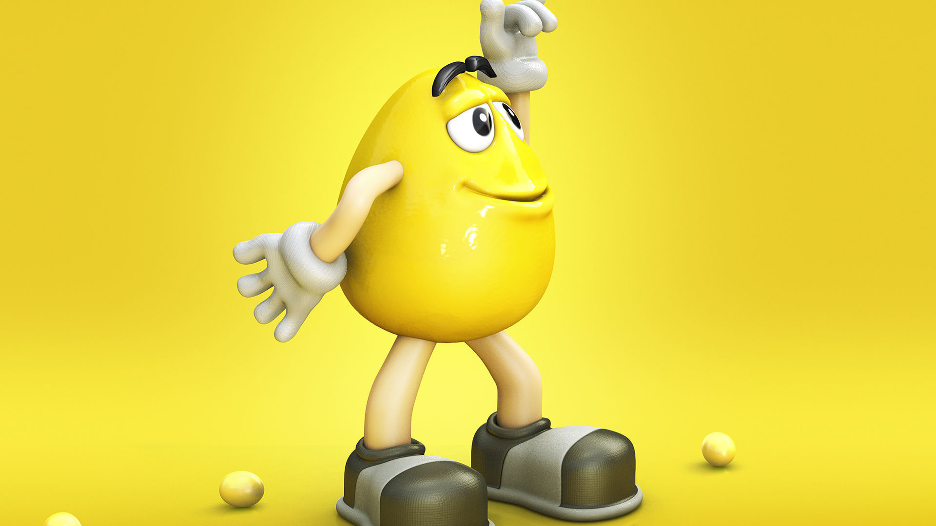 MnM character Low-poly 3D model_6