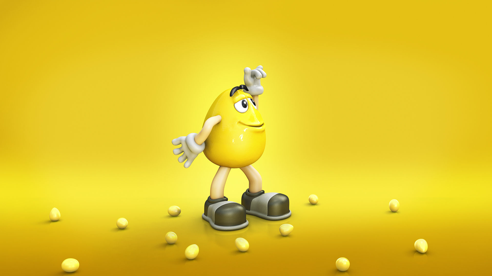 MnM character Low-poly 3D model_2