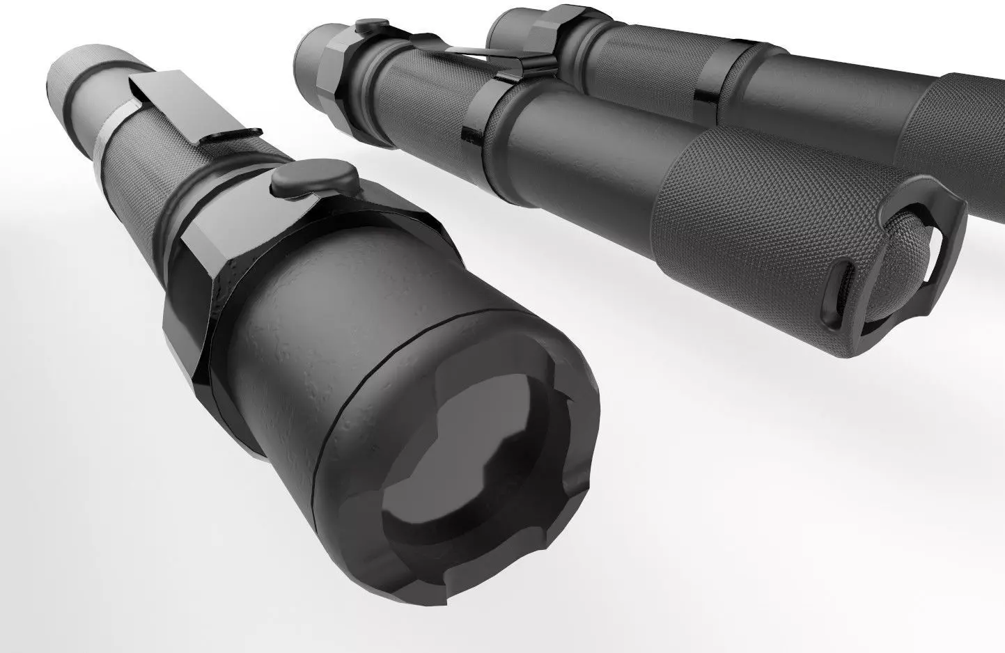 Flashlight M4 Low-poly 3D model_0