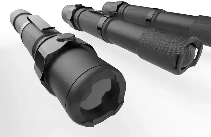 Flashlight M4 Low-poly 3D model