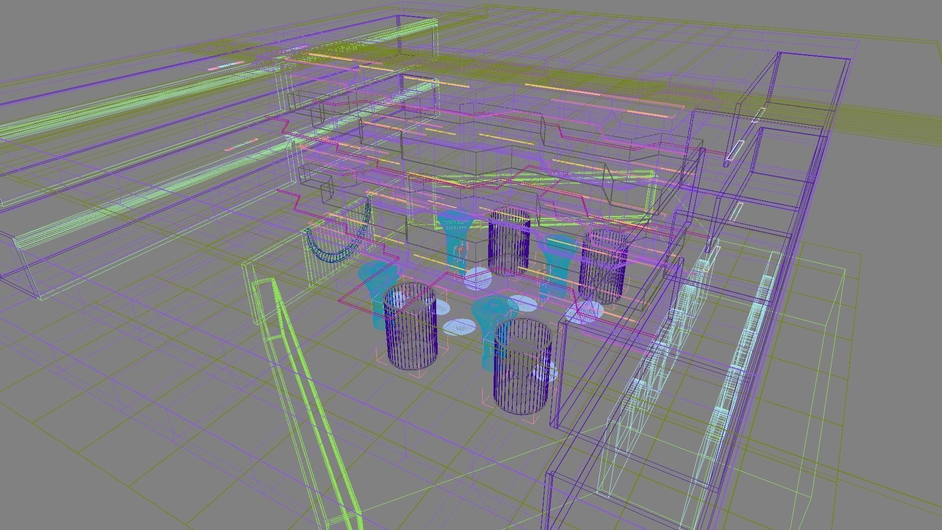 Futuristic Shopping Center 3D model_29