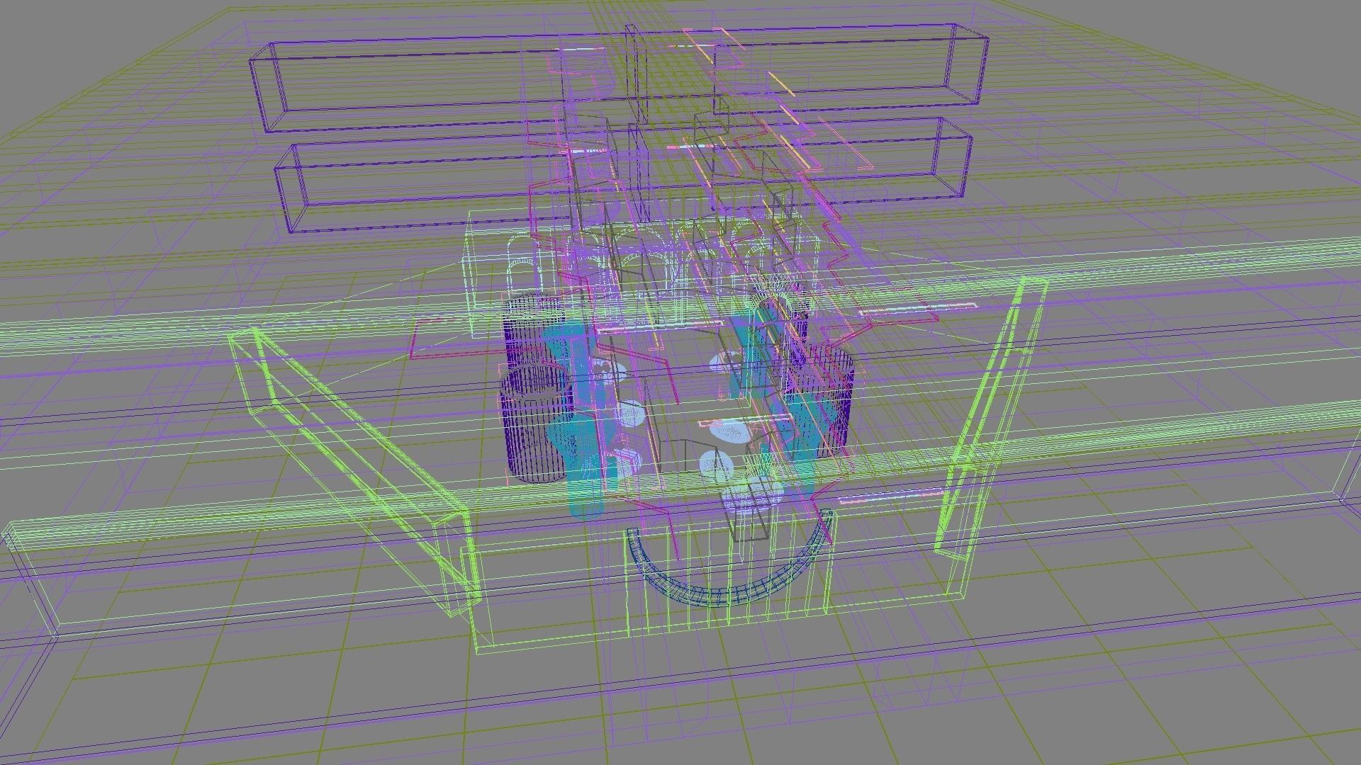 Futuristic Shopping Center 3D model_18