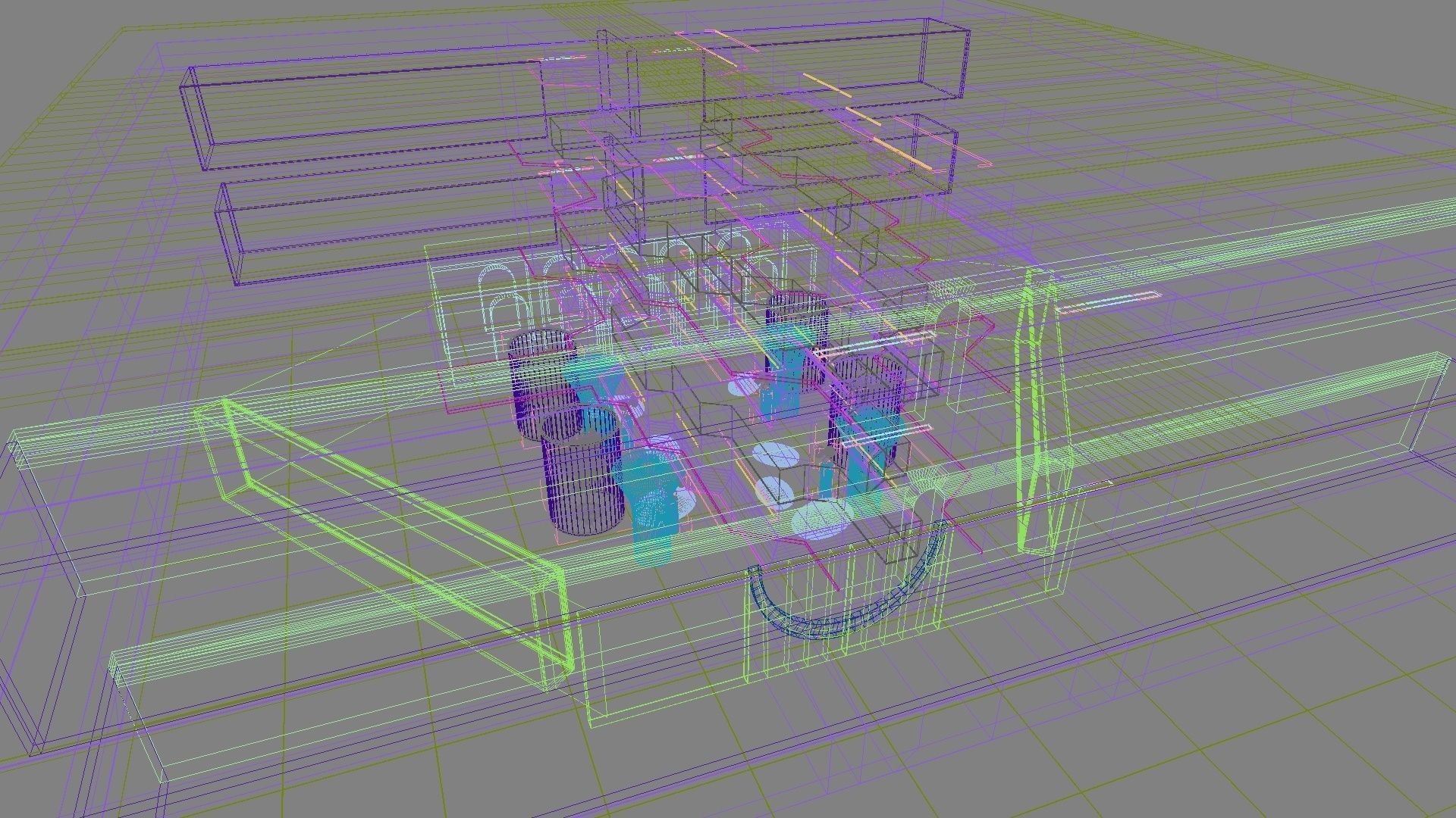 Futuristic Shopping Center 3D model_17