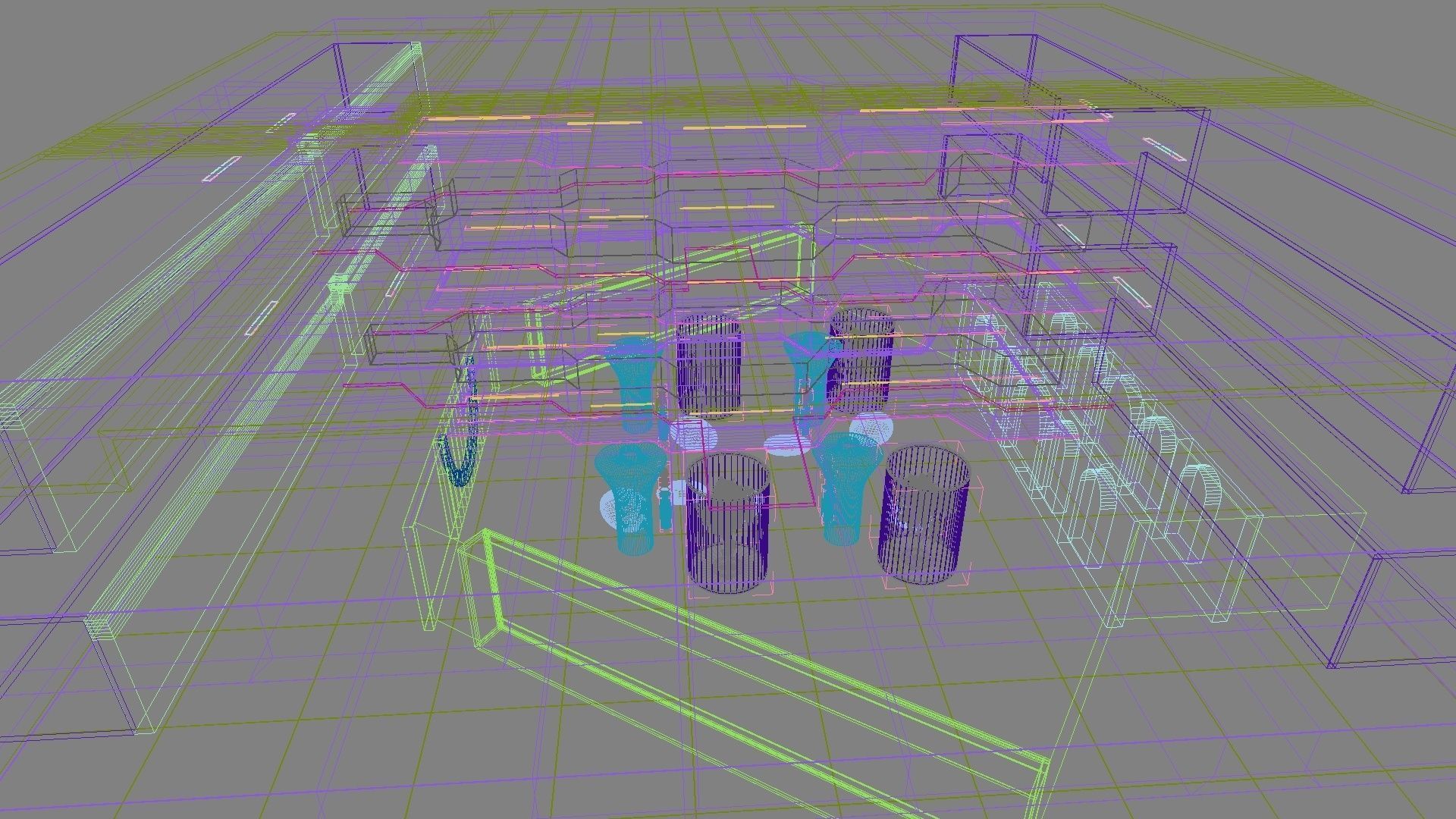 Futuristic Shopping Center 3D model_26