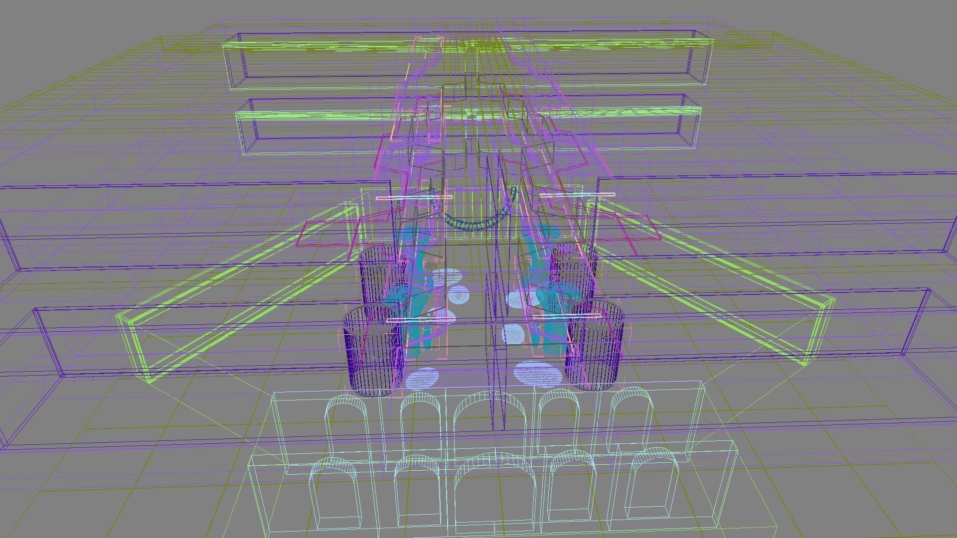 Futuristic Shopping Center 3D model_34