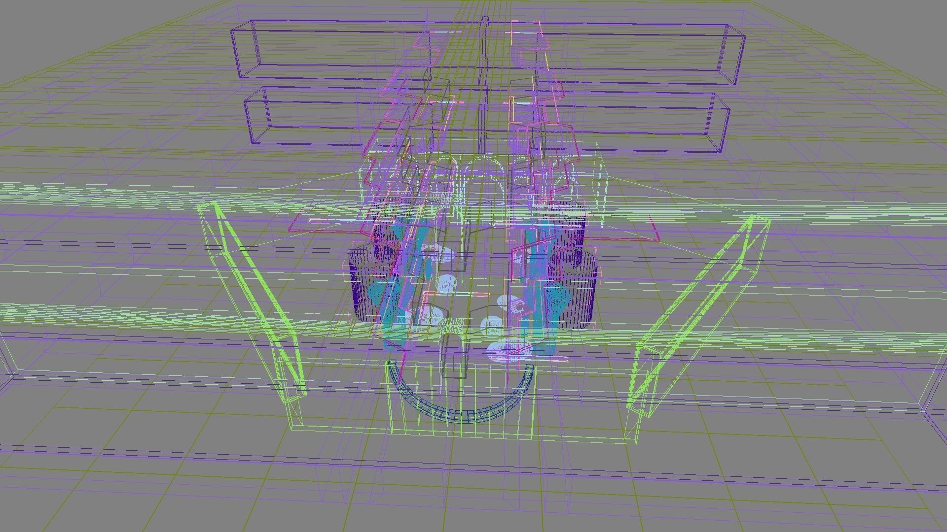 Futuristic Shopping Center 3D model_19