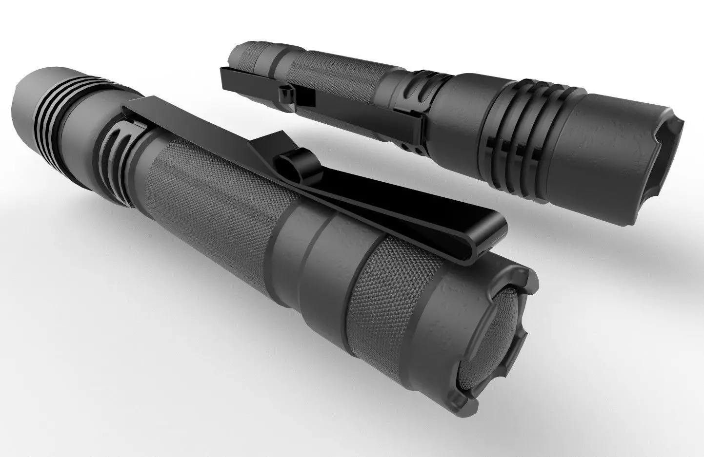 Flashlight M5 Low-poly 3D model_0