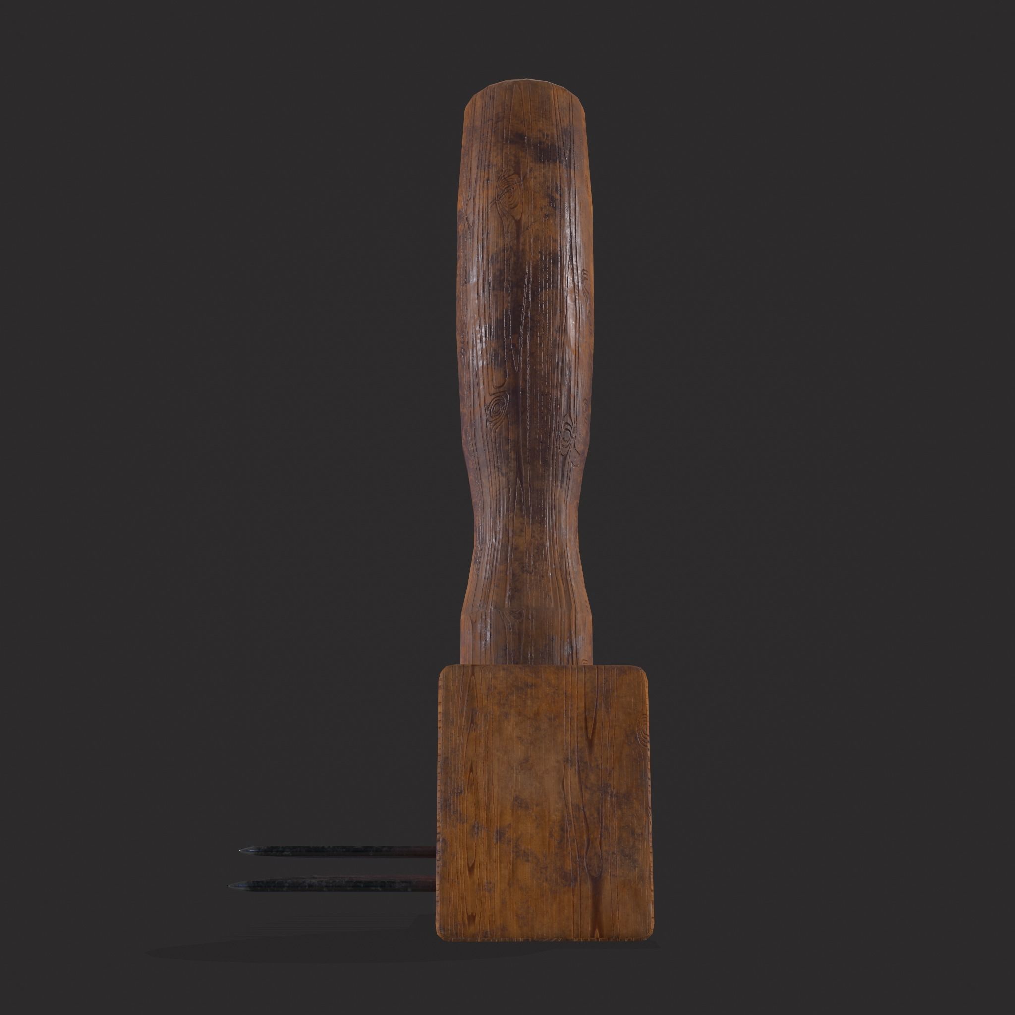 Wool Comb Low-poly 3D model_9