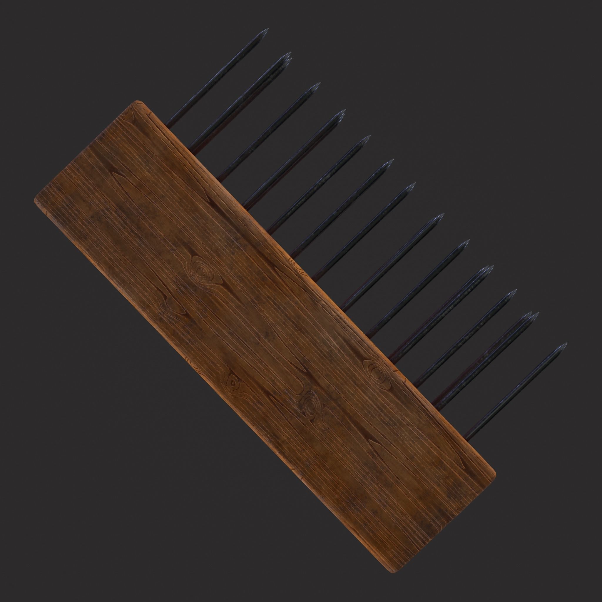 Wool Comb Low-poly 3D model_15