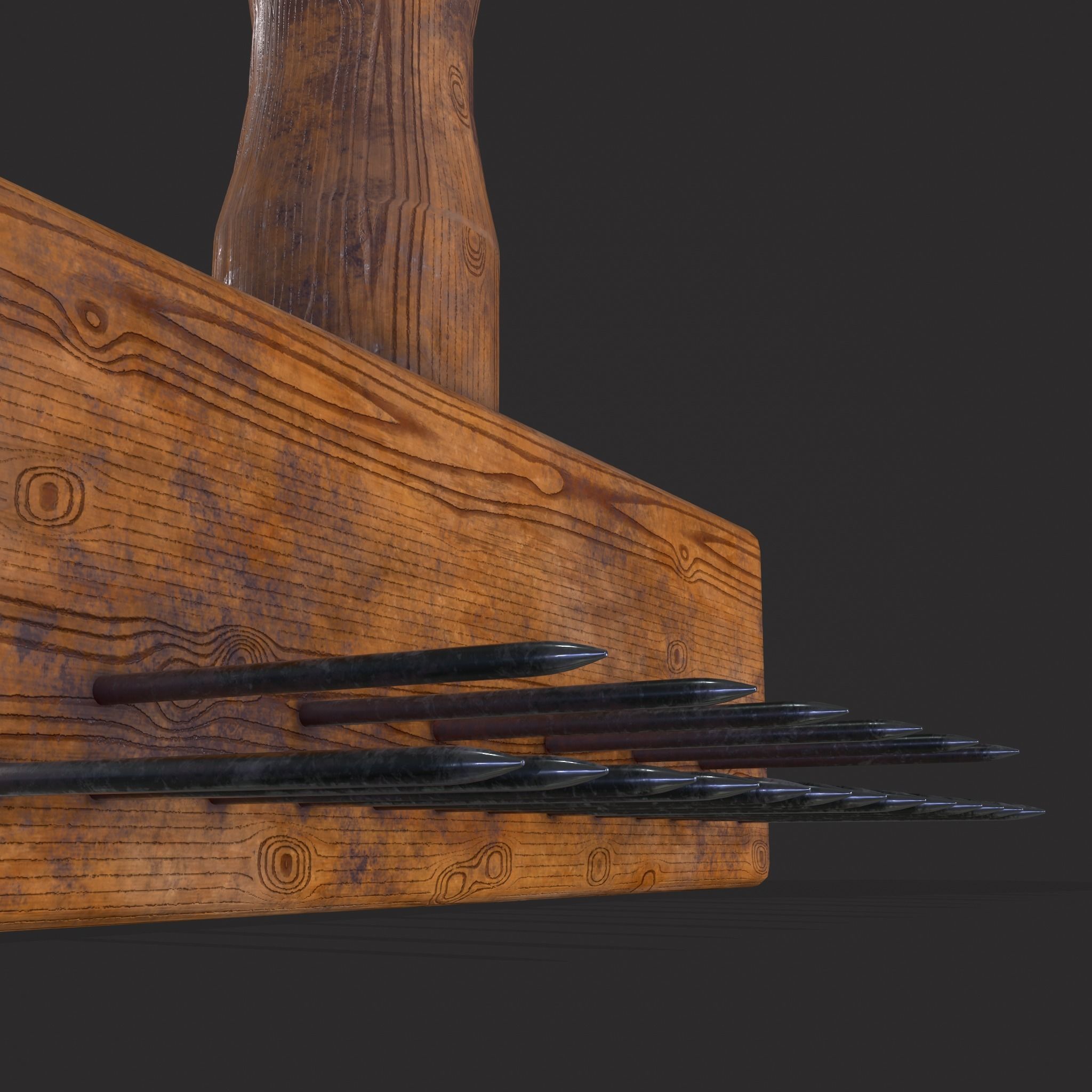Wool Comb Low-poly 3D model_13
