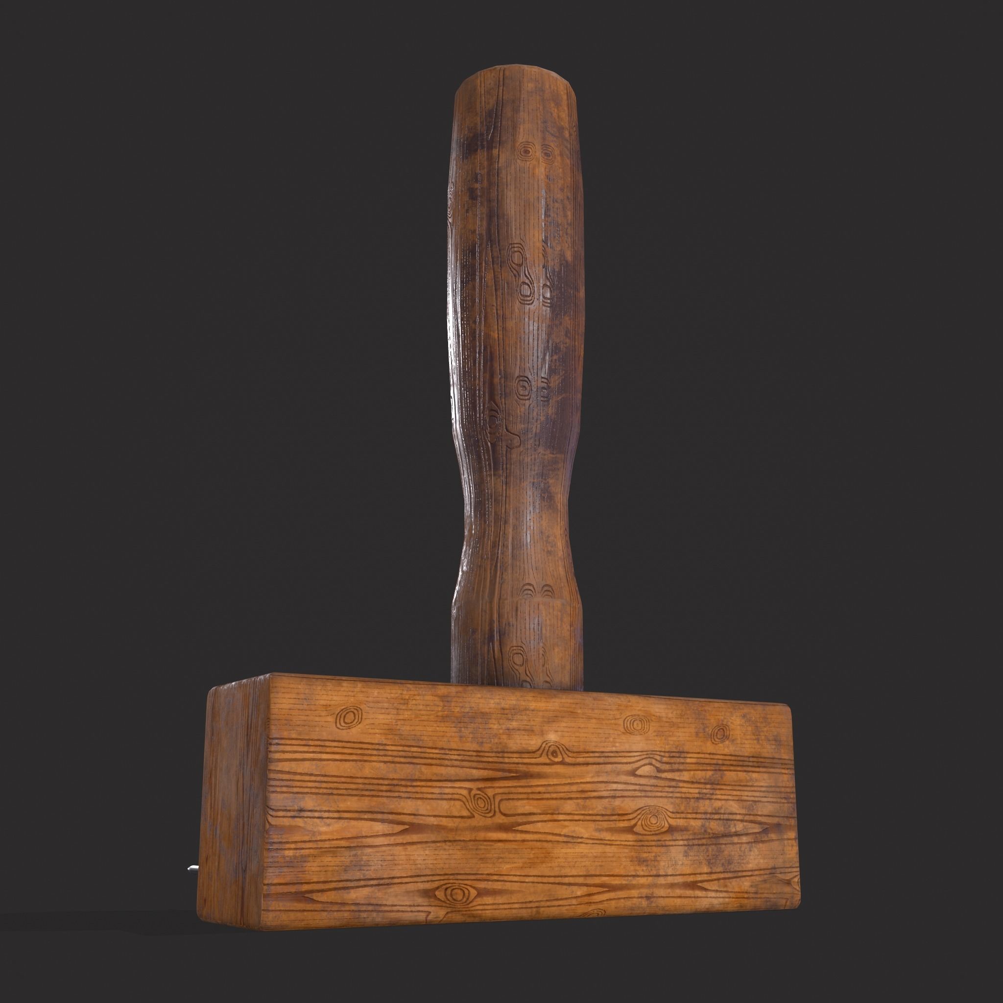 Wool Comb Low-poly 3D model_7