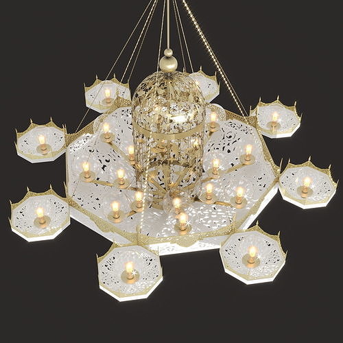 lamp Pendant oriental 2021-01 3D model