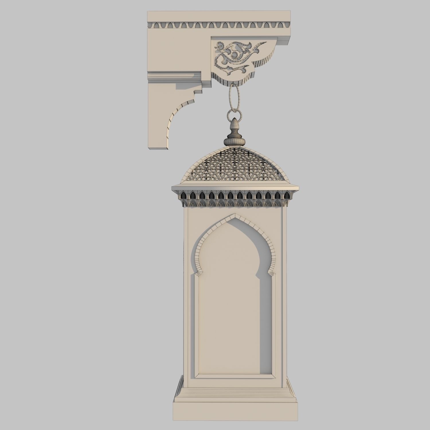 Oriental sconce 2021-03 3D model_3