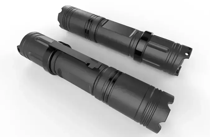 Flashlight M6 Low-poly 3D model
