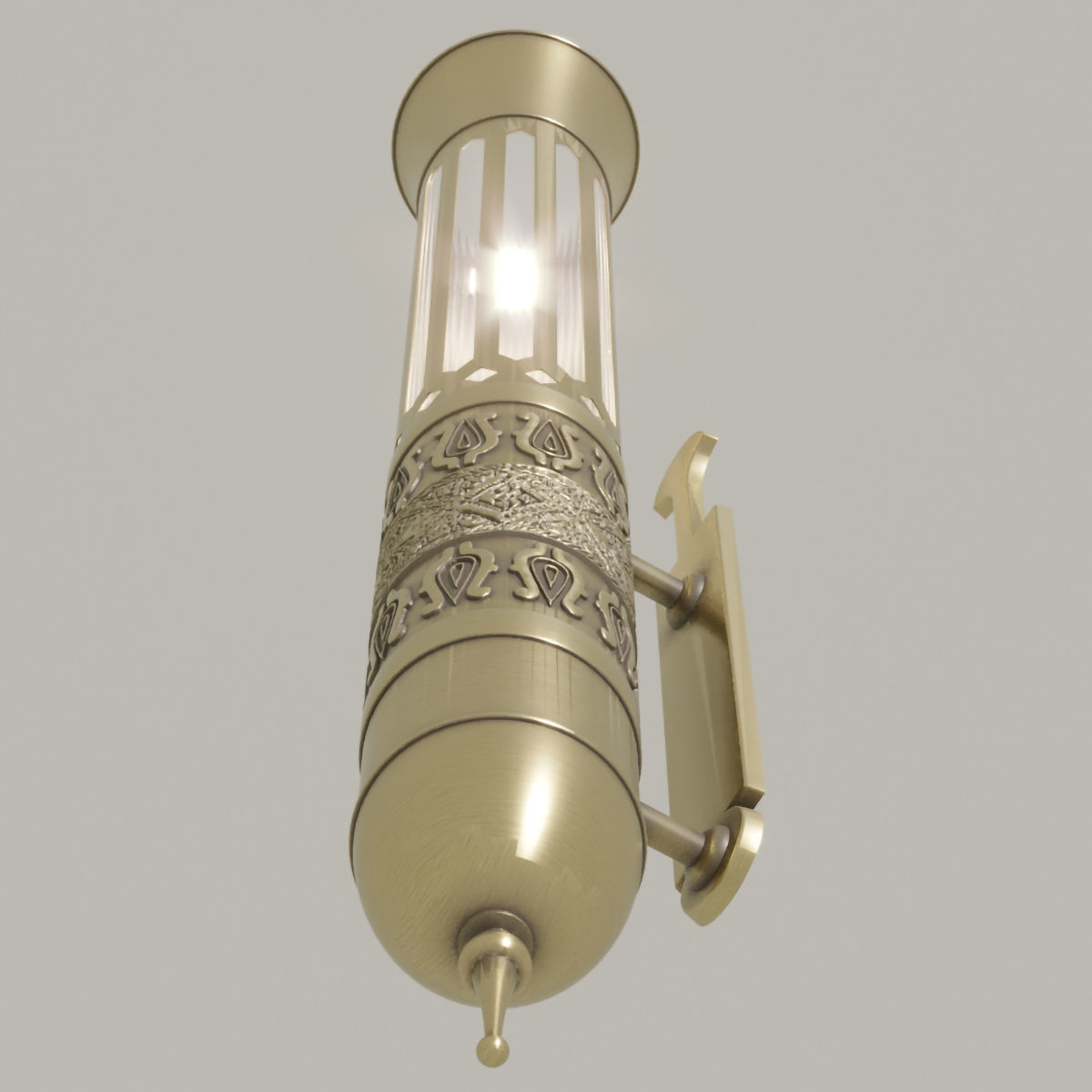 Oriental sconce 2021-05 3D model_2