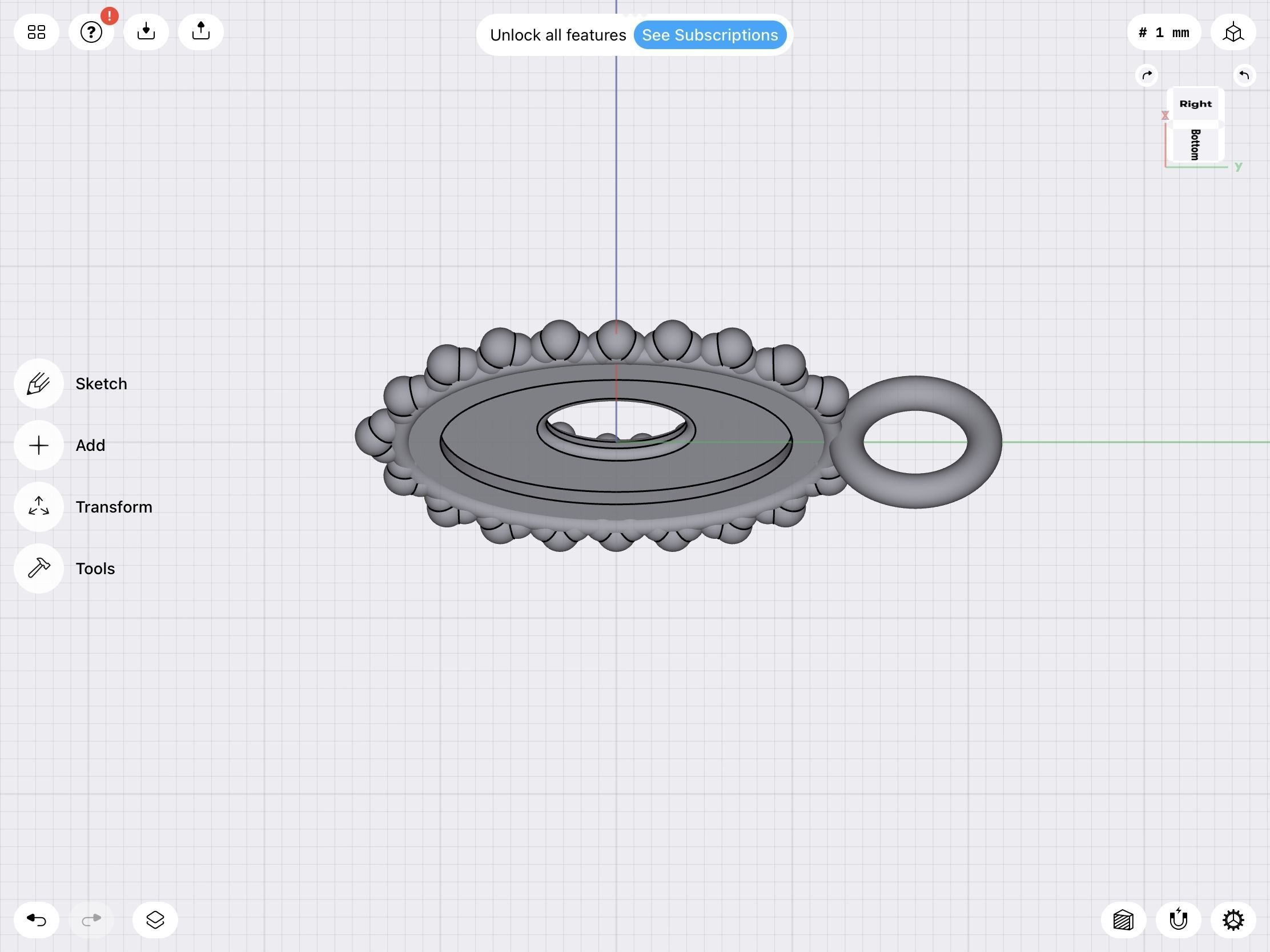 Oval milgrain pendant stl file  3D print model_10